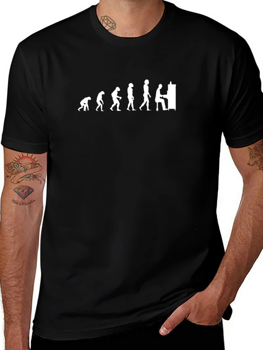 Evolution of Pianist Black T-Shirt