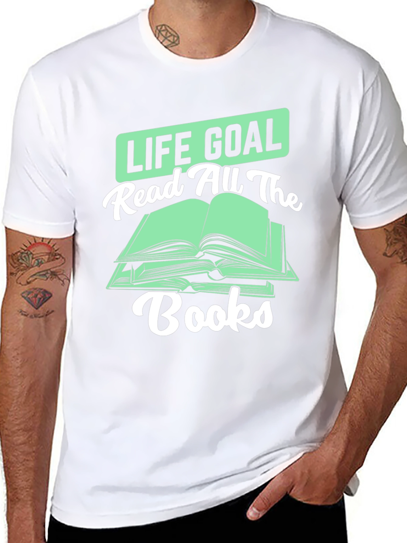 Life Goal Read All the Books T-Shirt