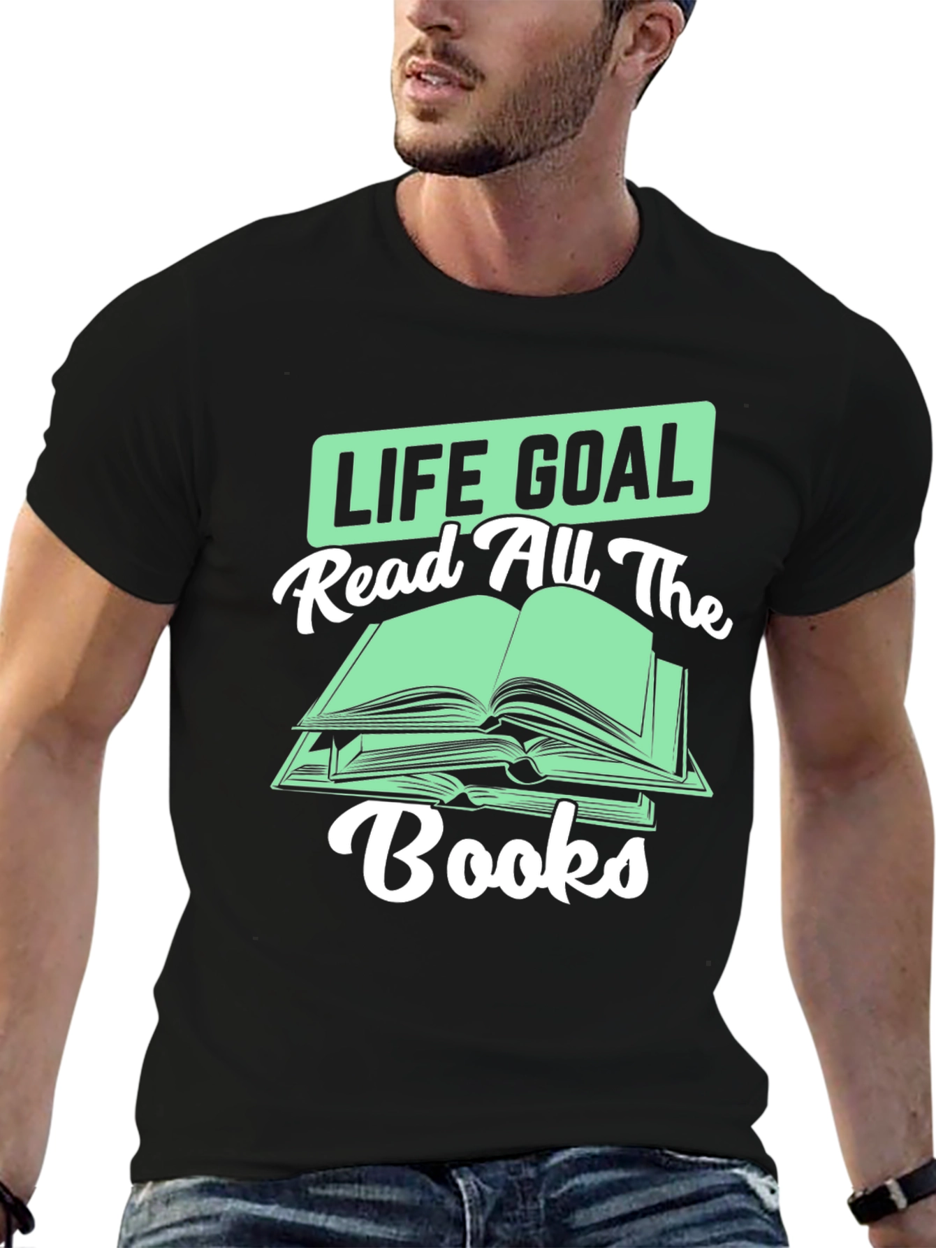 Life Goal Read All the Books T-Shirt