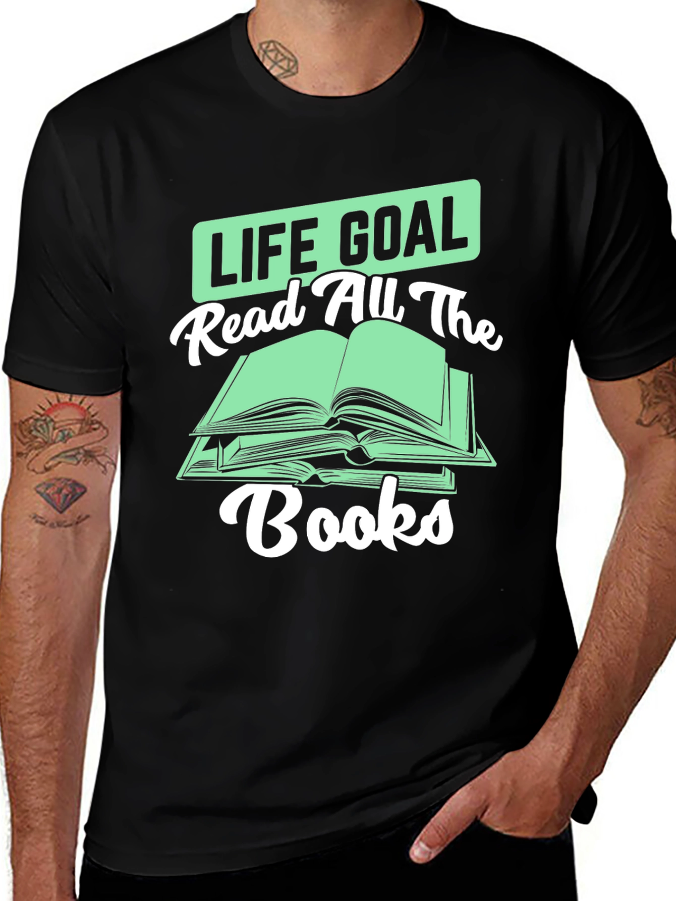 Life Goal Read All the Books T-Shirt