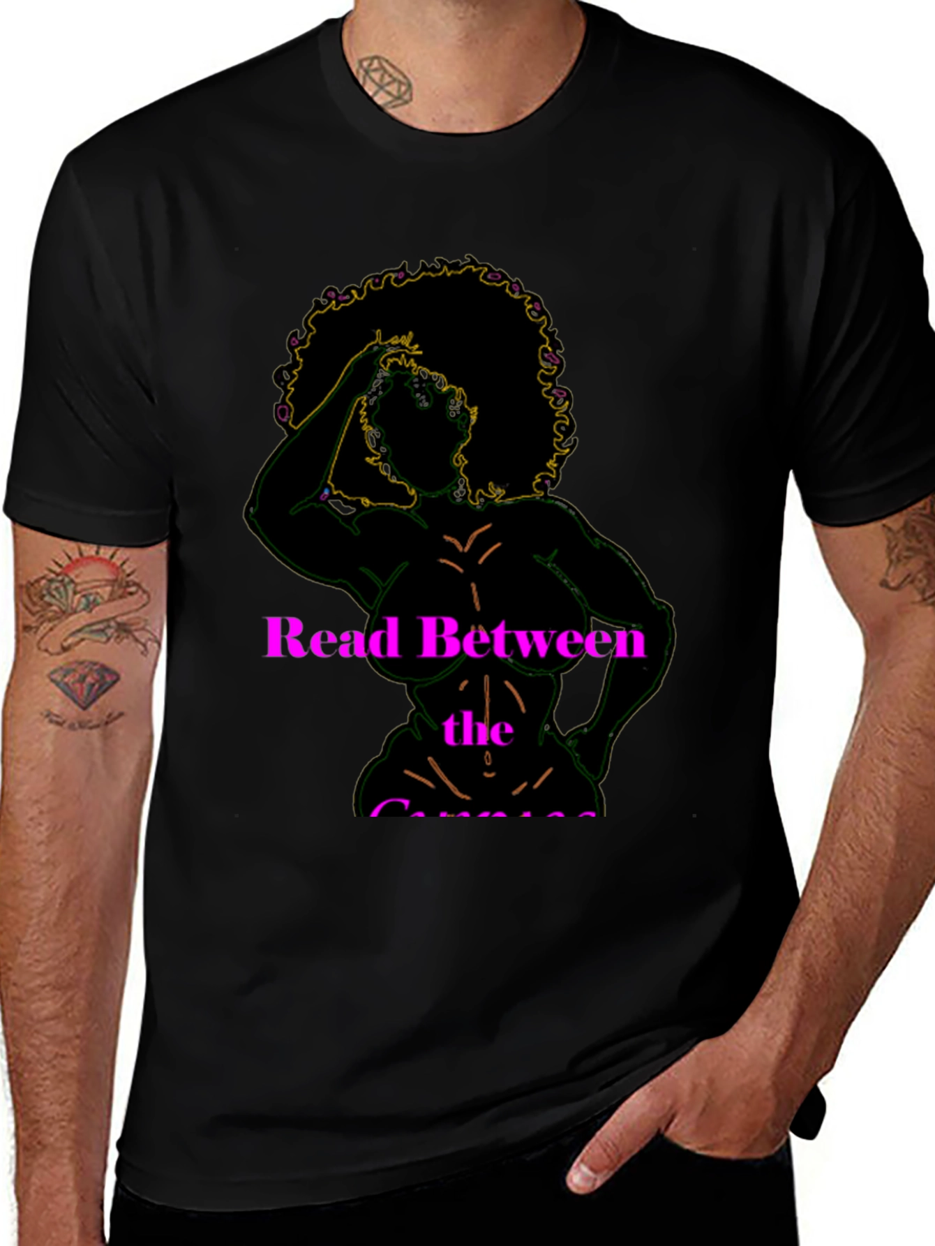 Read Between the Curves Graphic T-Shirt