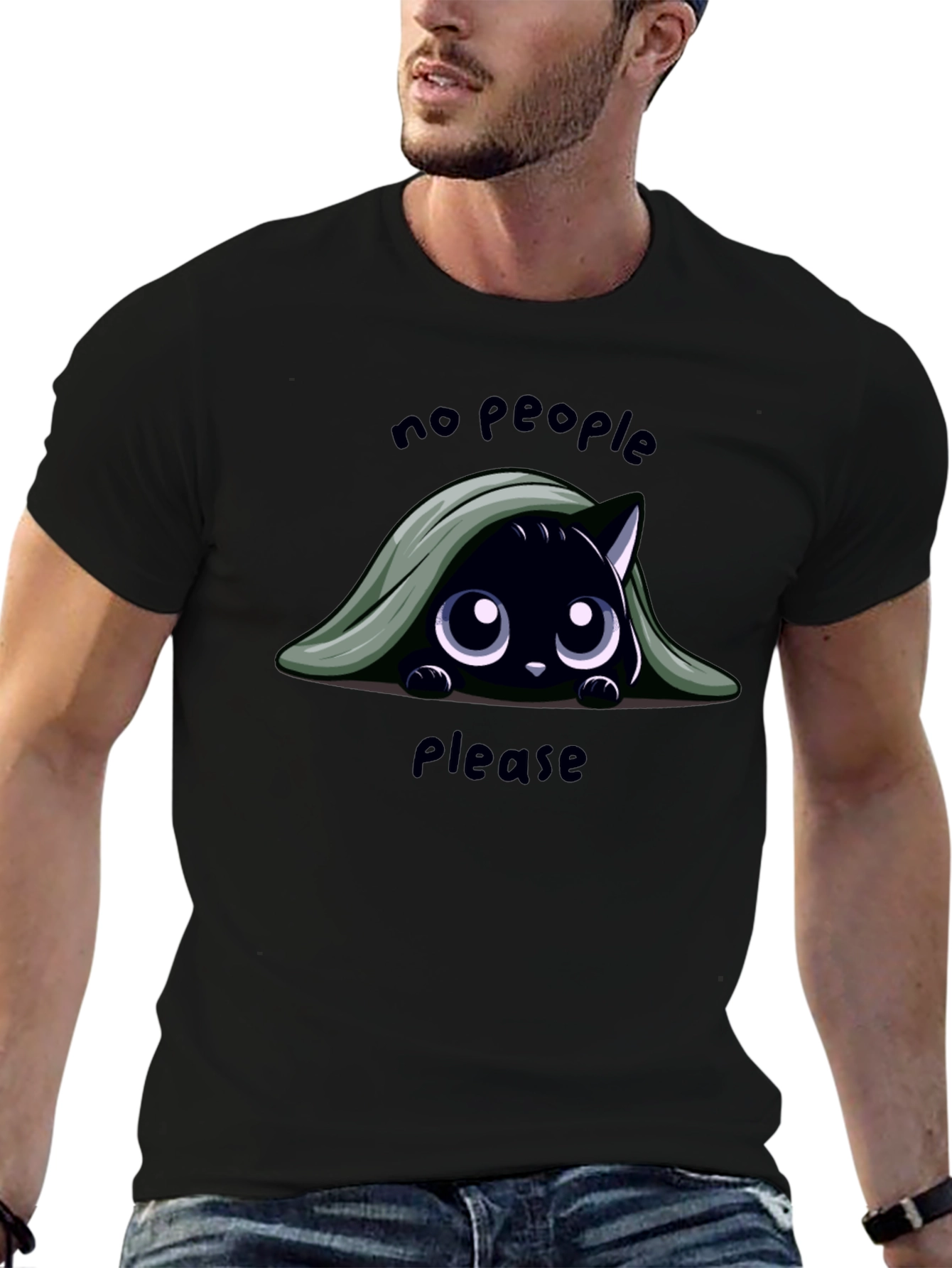 No People Please Cat T-Shirt