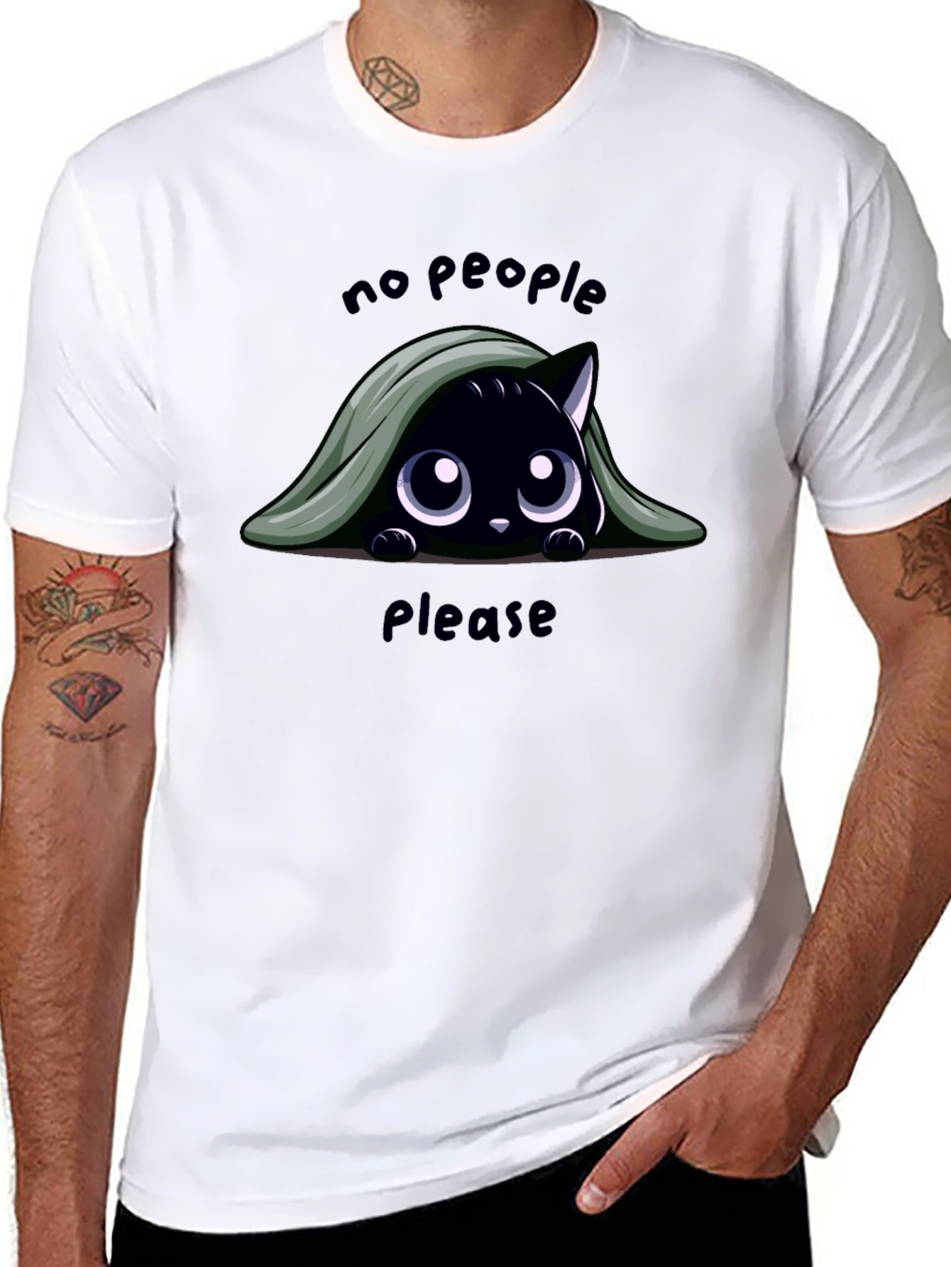 No People Please Cat T-Shirt