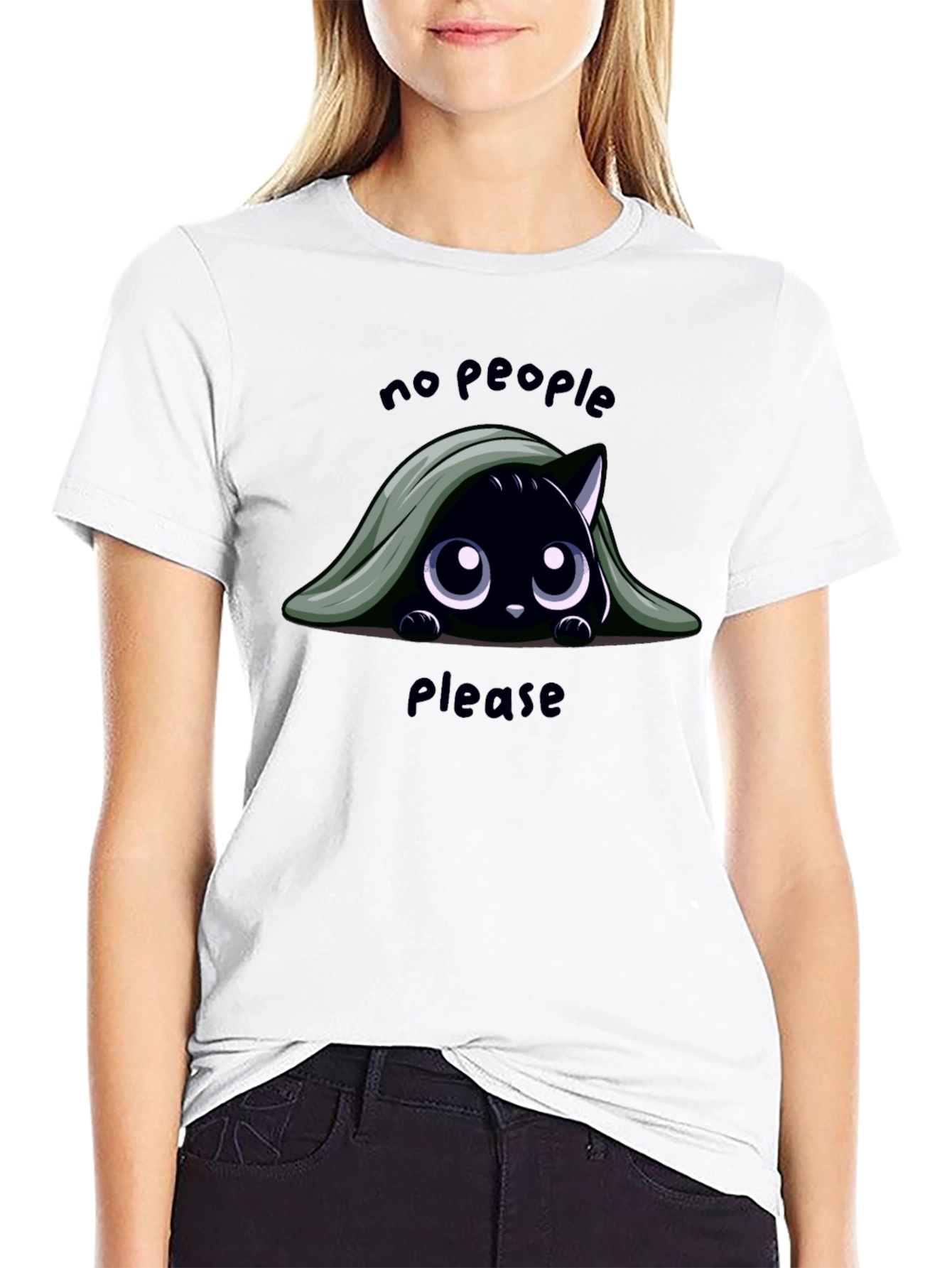 No People Please Cat T-Shirt