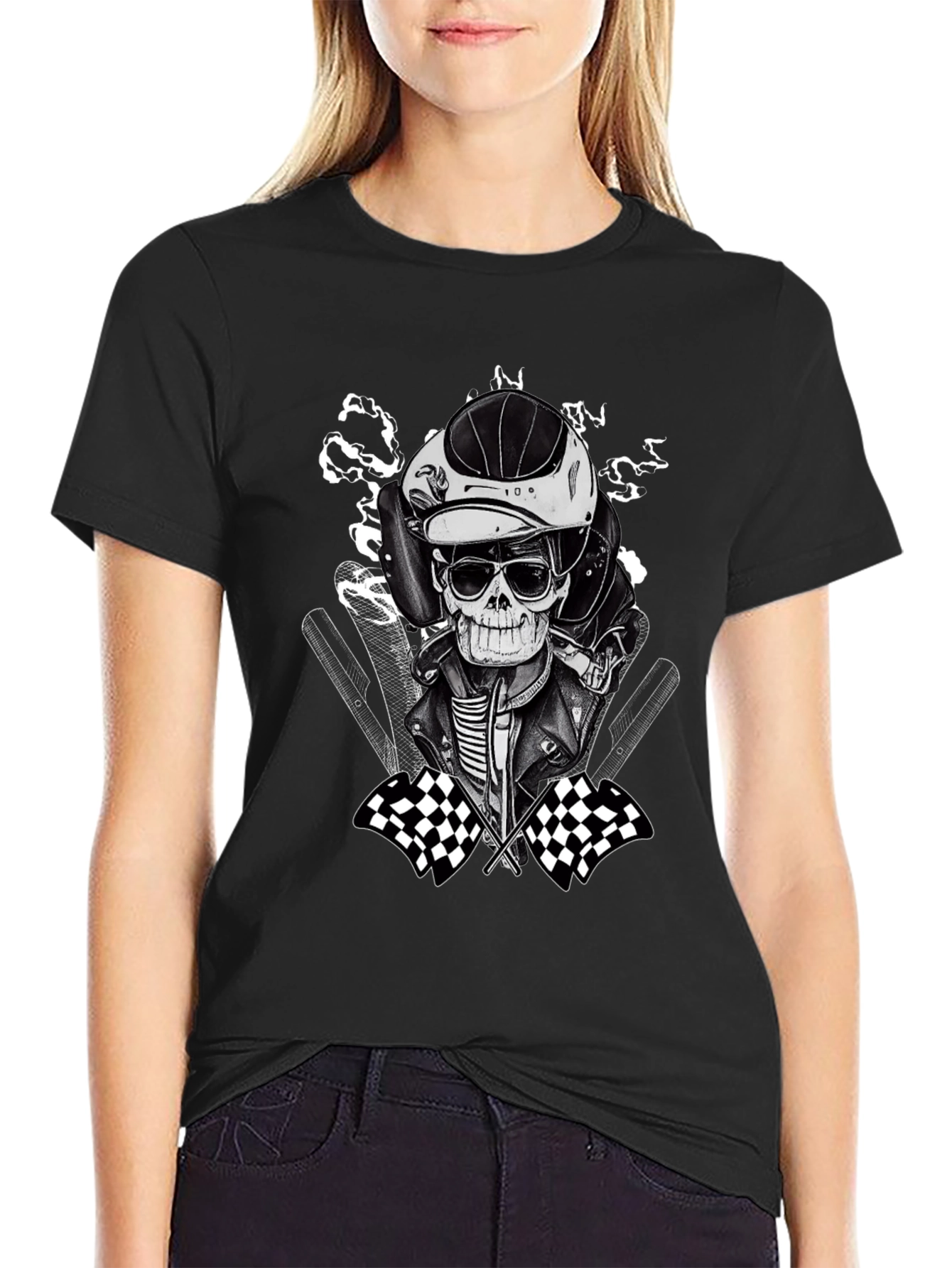 Racer Skeleton Graphic Tee