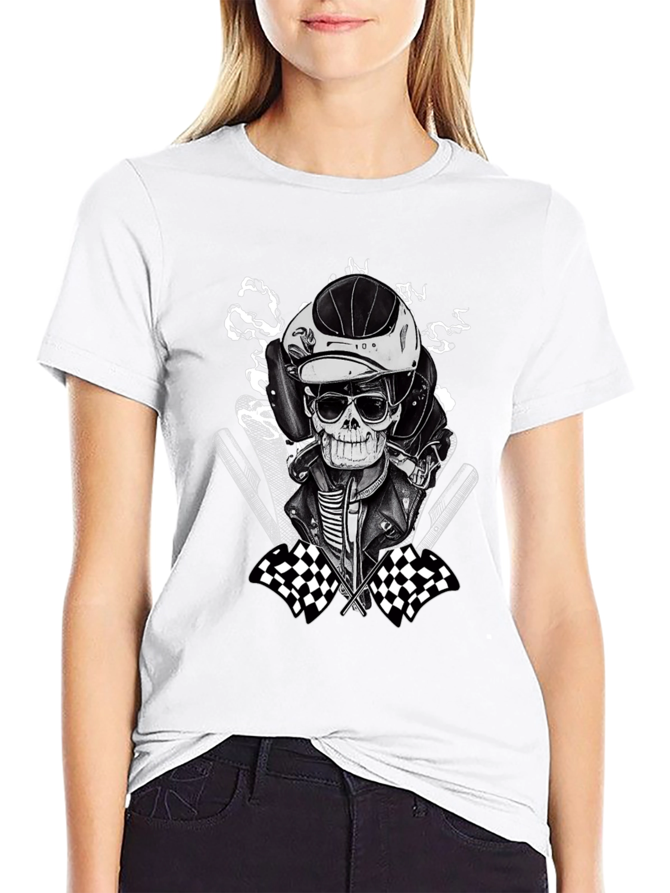 Racer Skeleton Graphic Tee