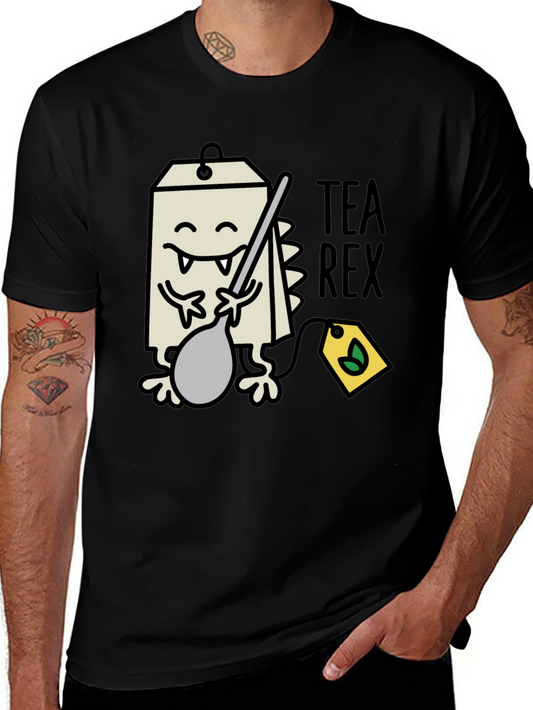 Tea Rex Graphic Tee - Funny Dinosaur Tea Lover T-Shirt