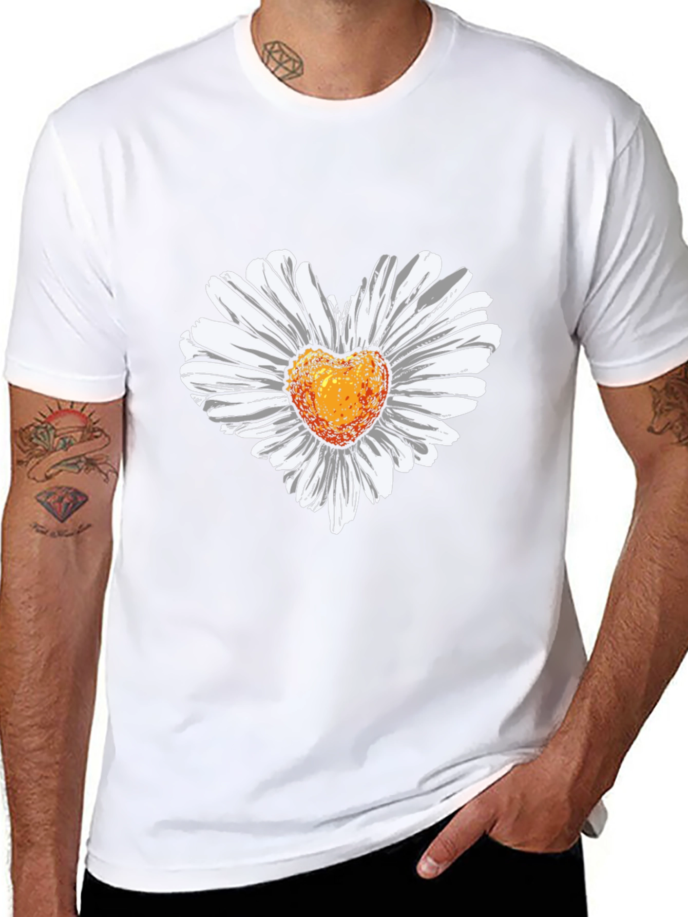 Daisy Heart Graphic T-Shirt