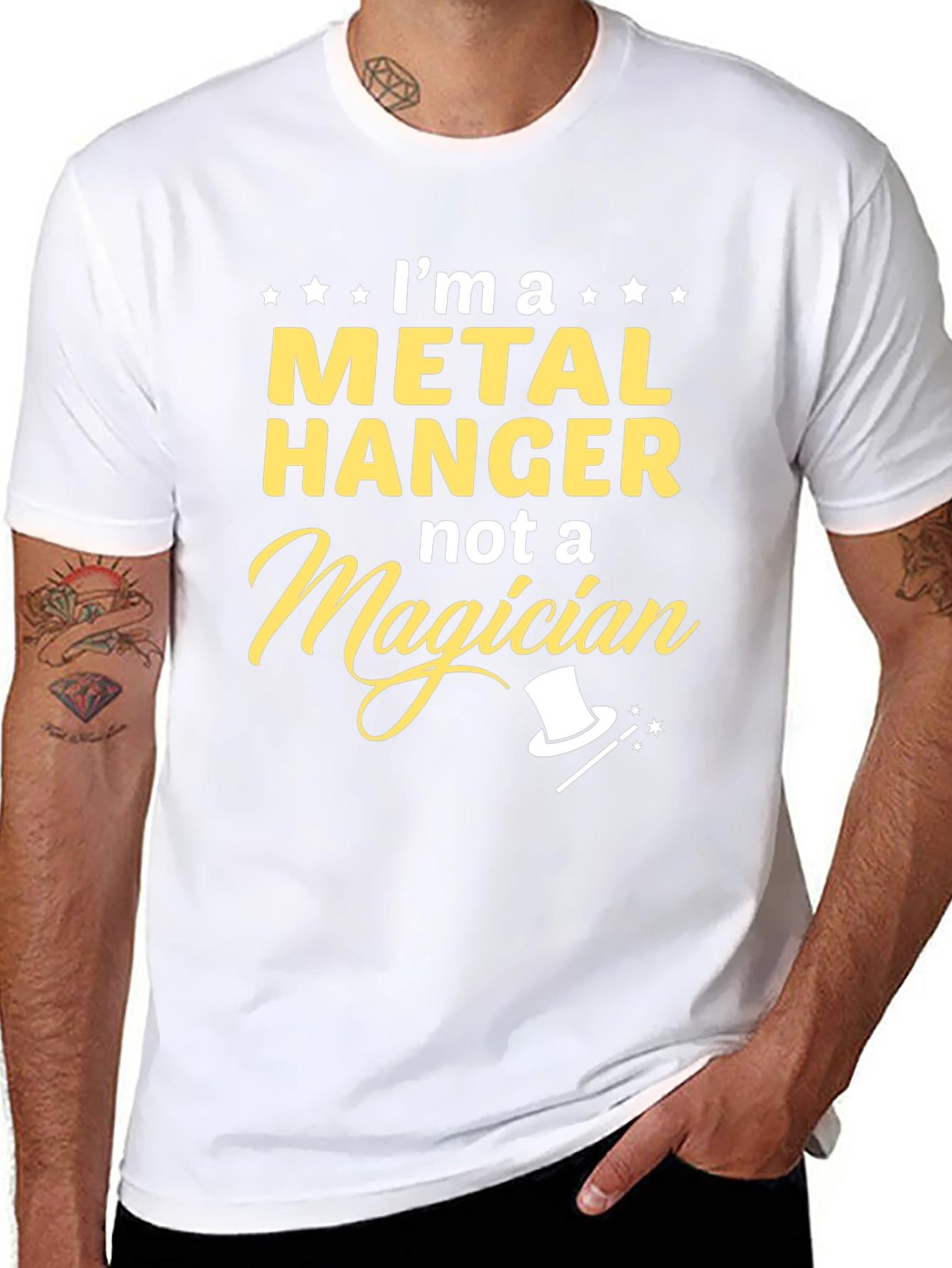 Metal Hanger Not a Magician T-Shirt