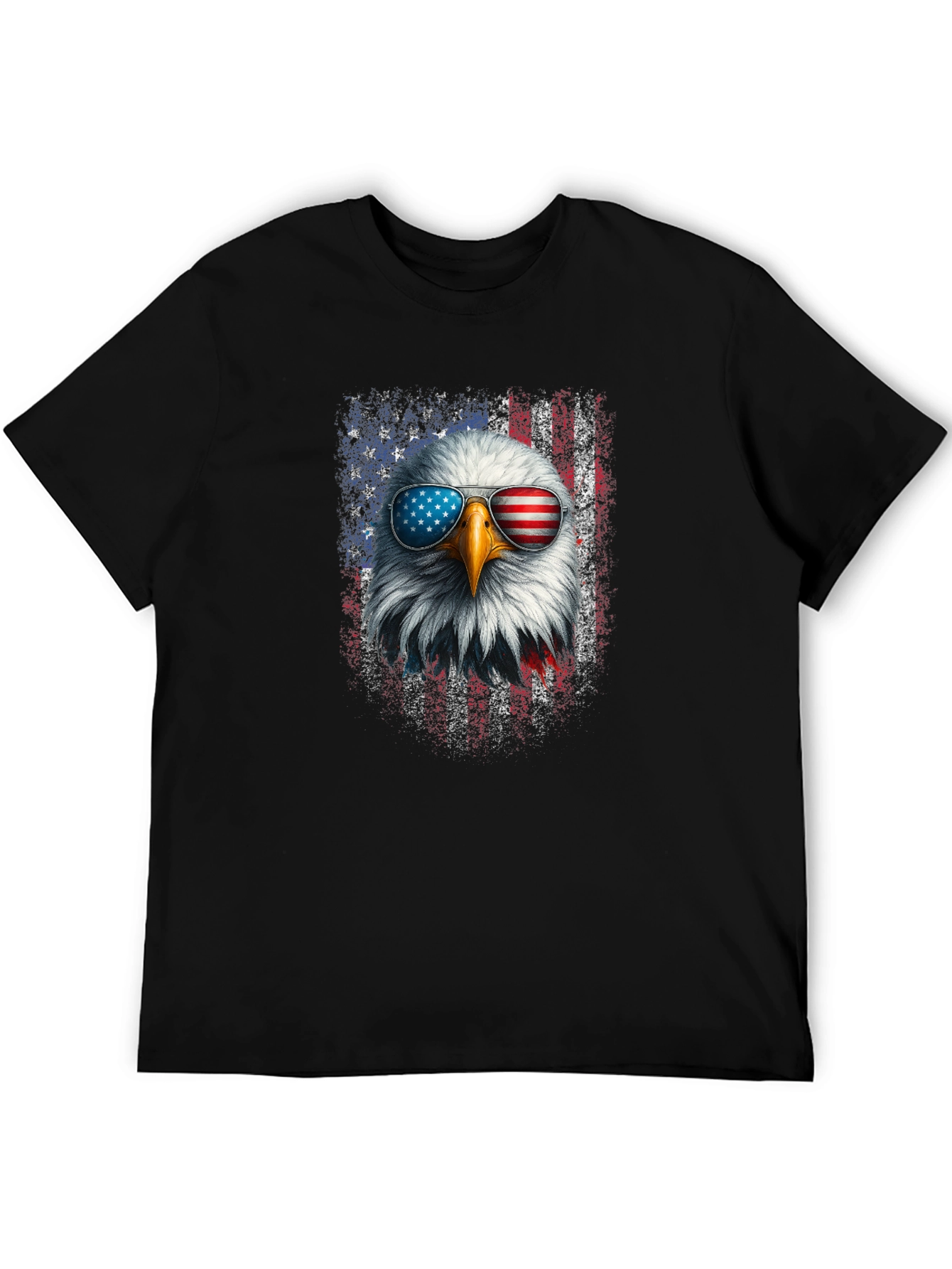 Patriotic Eagle T-Shirt - American Flag Sunglasses