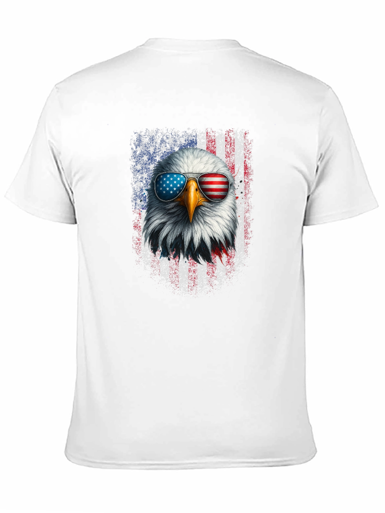 Patriotic Eagle T-Shirt - American Flag Sunglasses
