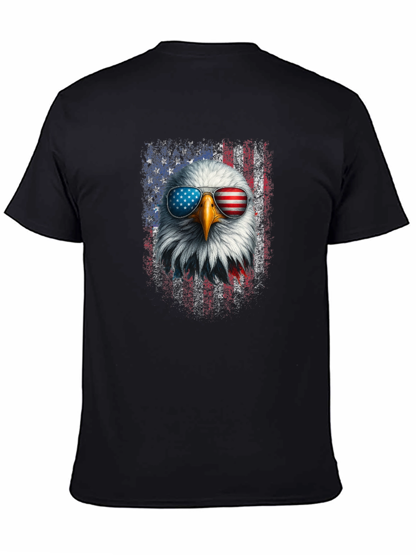 Patriotic Eagle T-Shirt - American Flag Sunglasses