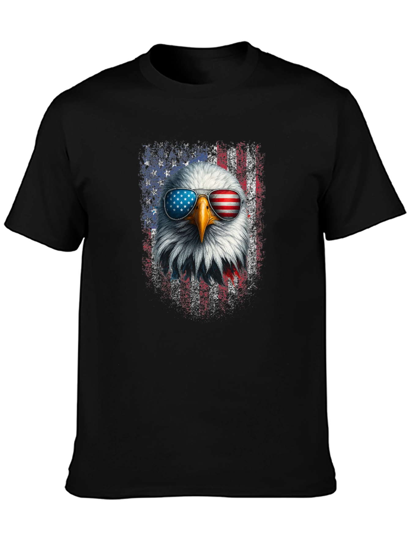 Patriotic Eagle T-Shirt - American Flag Sunglasses