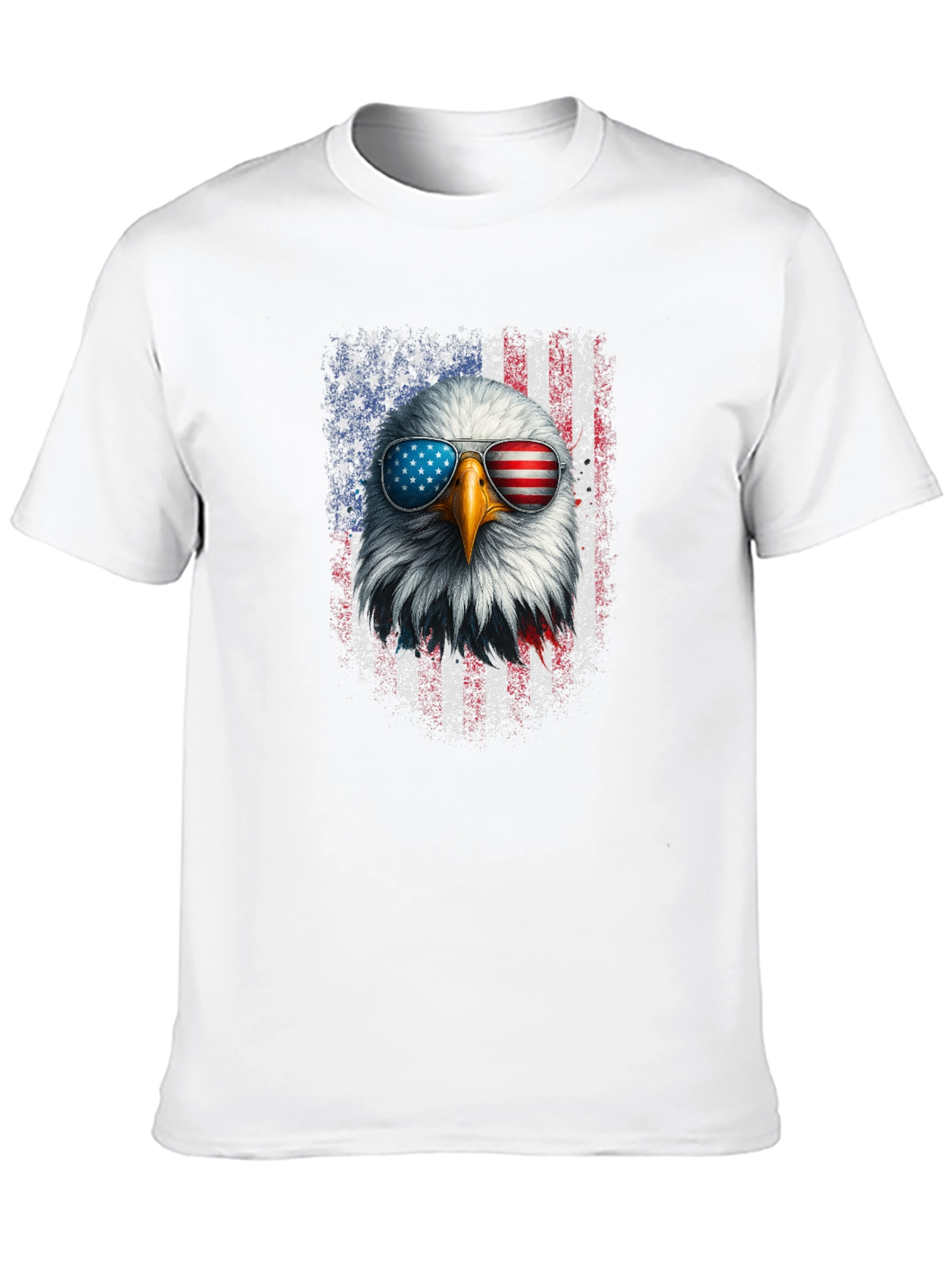 Patriotic Eagle T-Shirt - American Flag Sunglasses