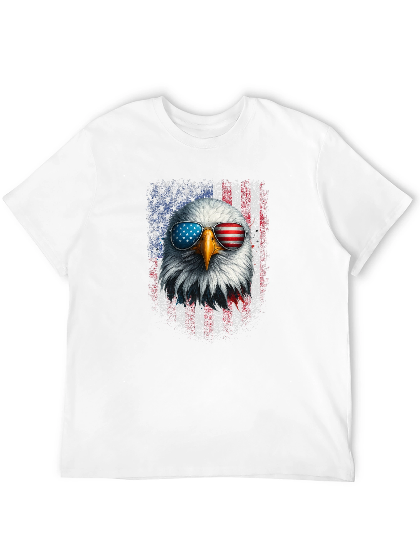 Patriotic Eagle T-Shirt - American Flag Sunglasses