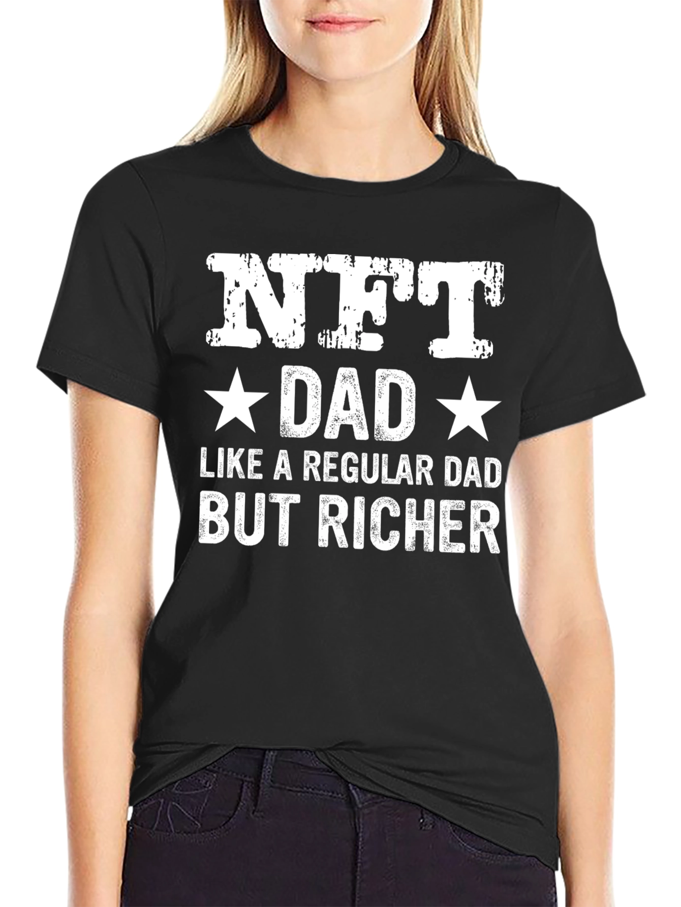 NFT Dad Graphic Tee - Crypto Rich Dad Shirt
