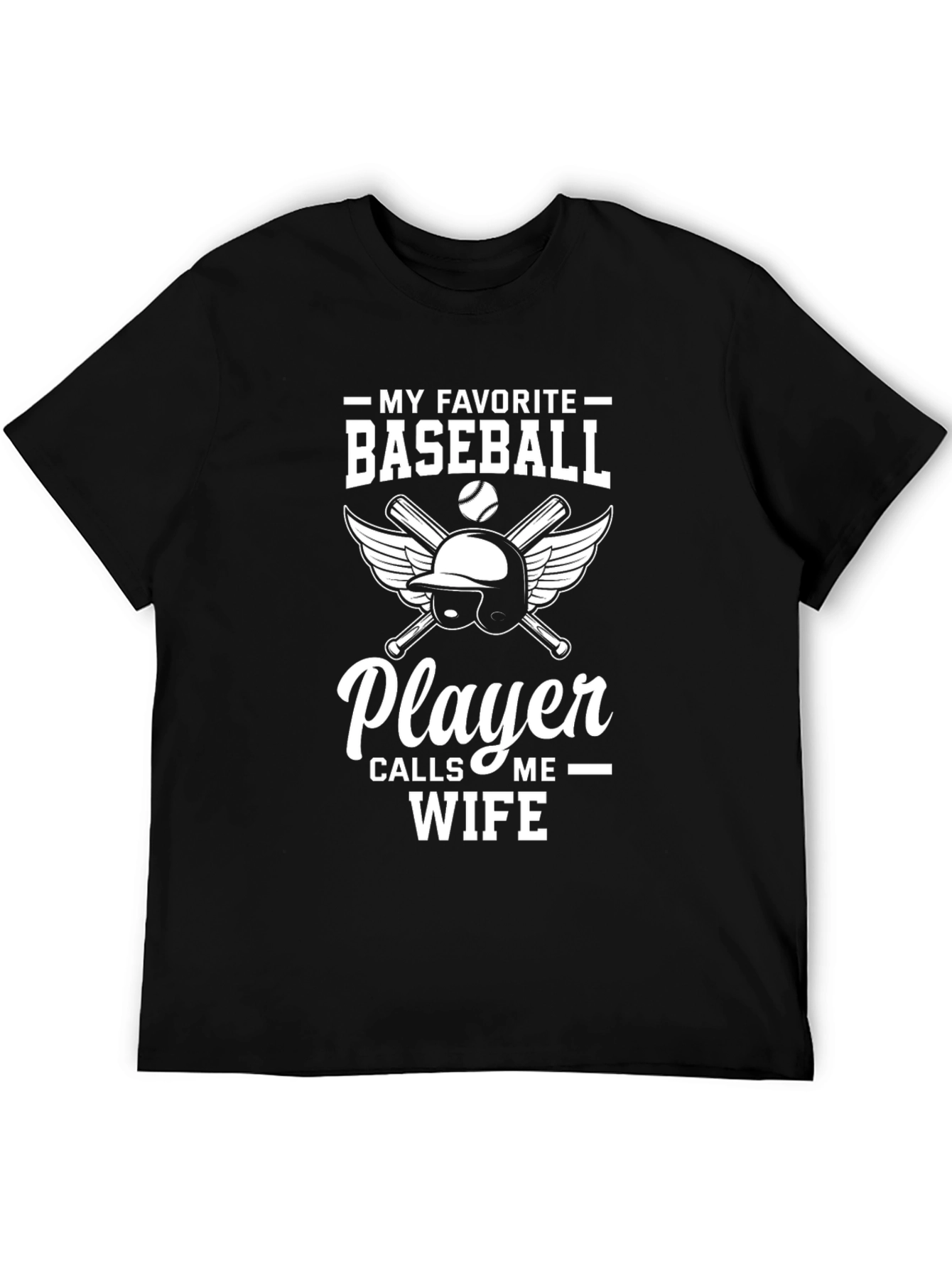 Baseball Player Wife T-Shirt - Novelty Graphic Tee