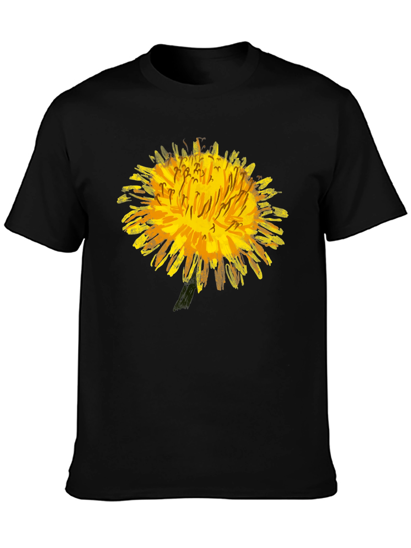 Dandelion Graphic T-Shirt - Bold Floral Tee