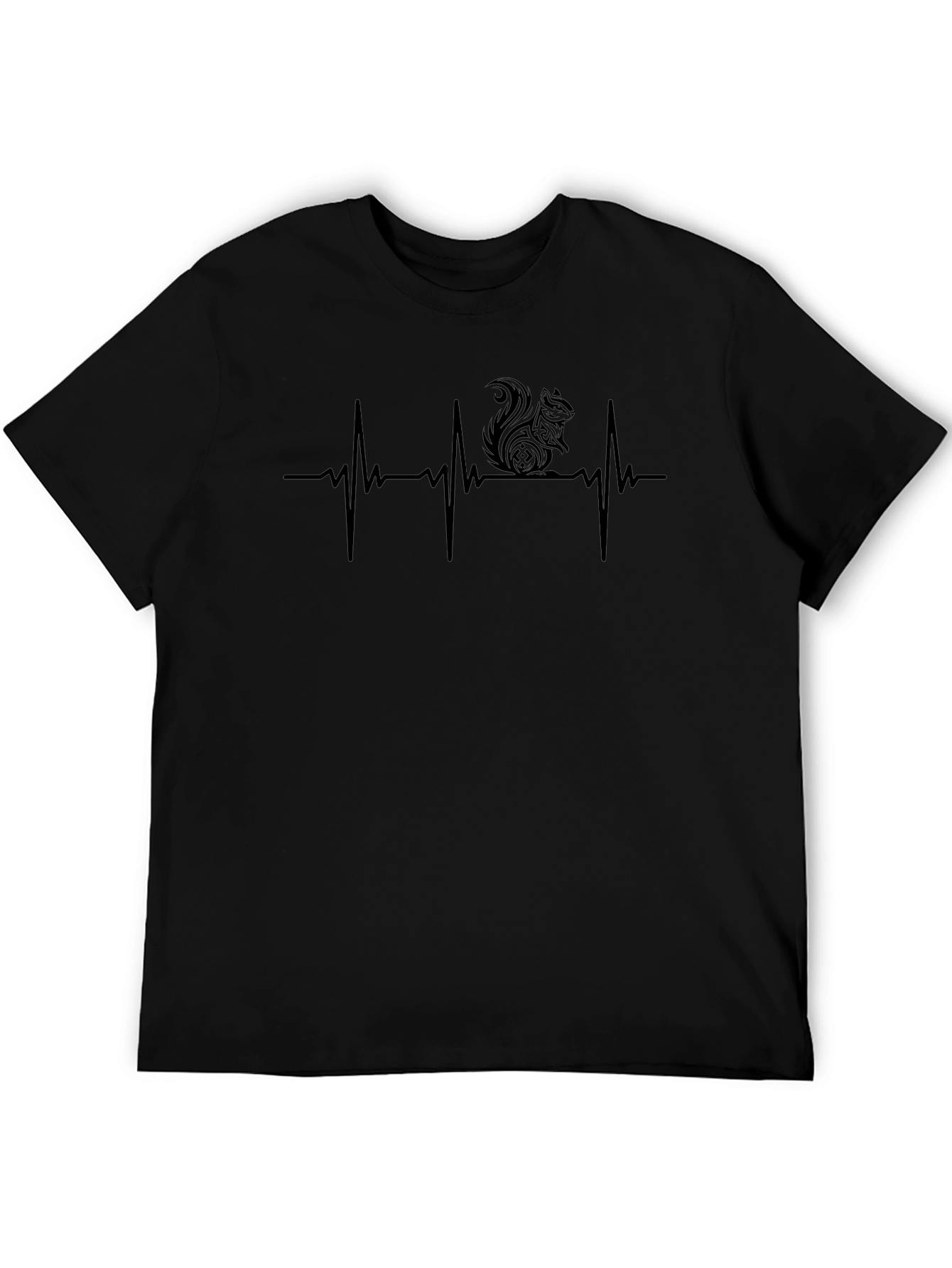 Squirrel Heartbeat T-Shirt - Unique Graphic Tee