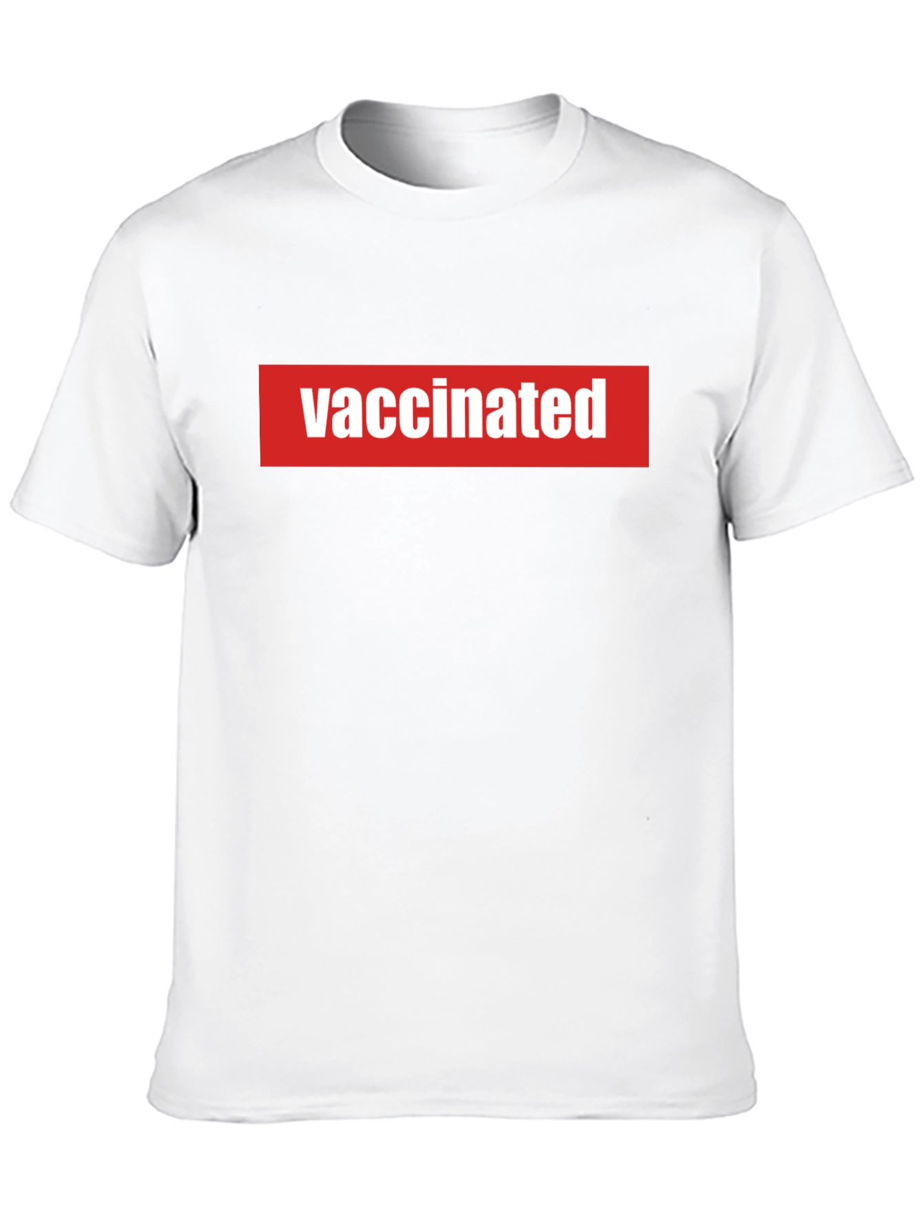 Vaccinated Black T-Shirt - Show Your Status!
