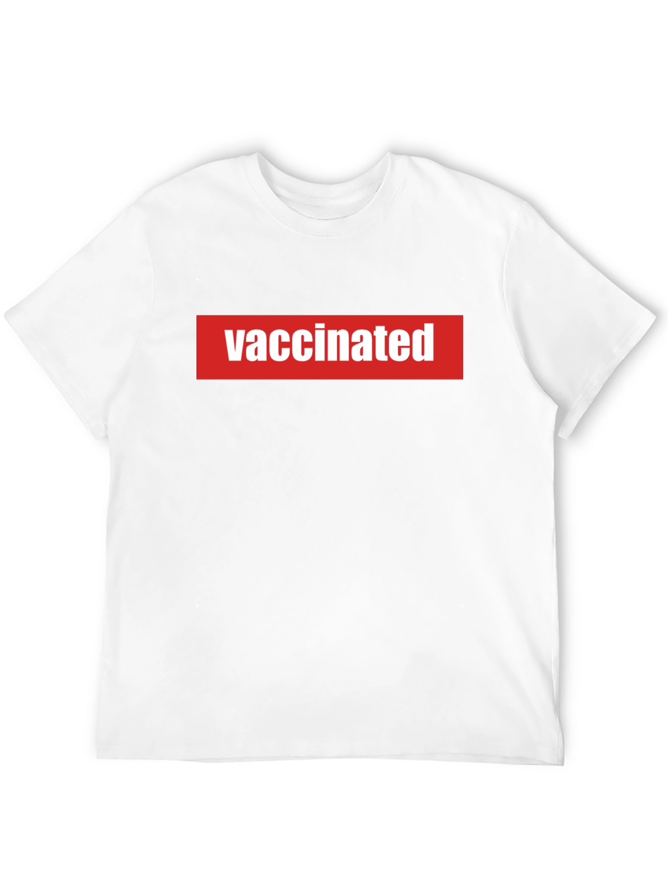 Vaccinated Black T-Shirt - Show Your Status!