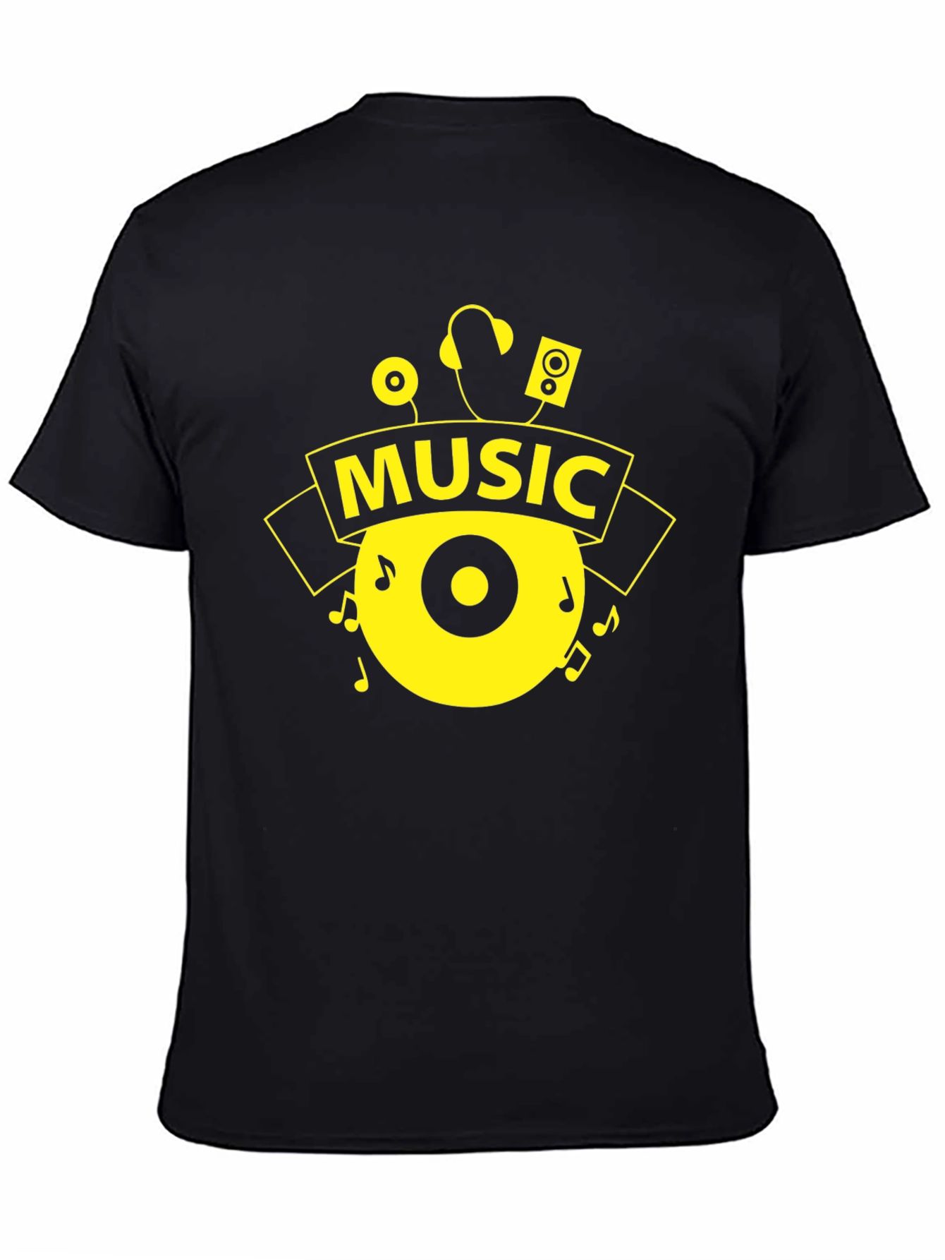 Music Lover Graphic Tee - Stylish Black T-Shirt