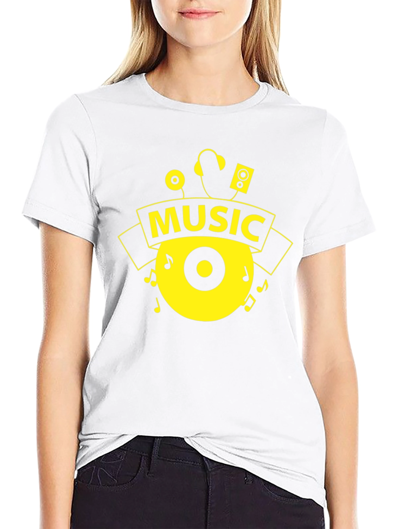 Music Lover Graphic Tee - Stylish Black T-Shirt