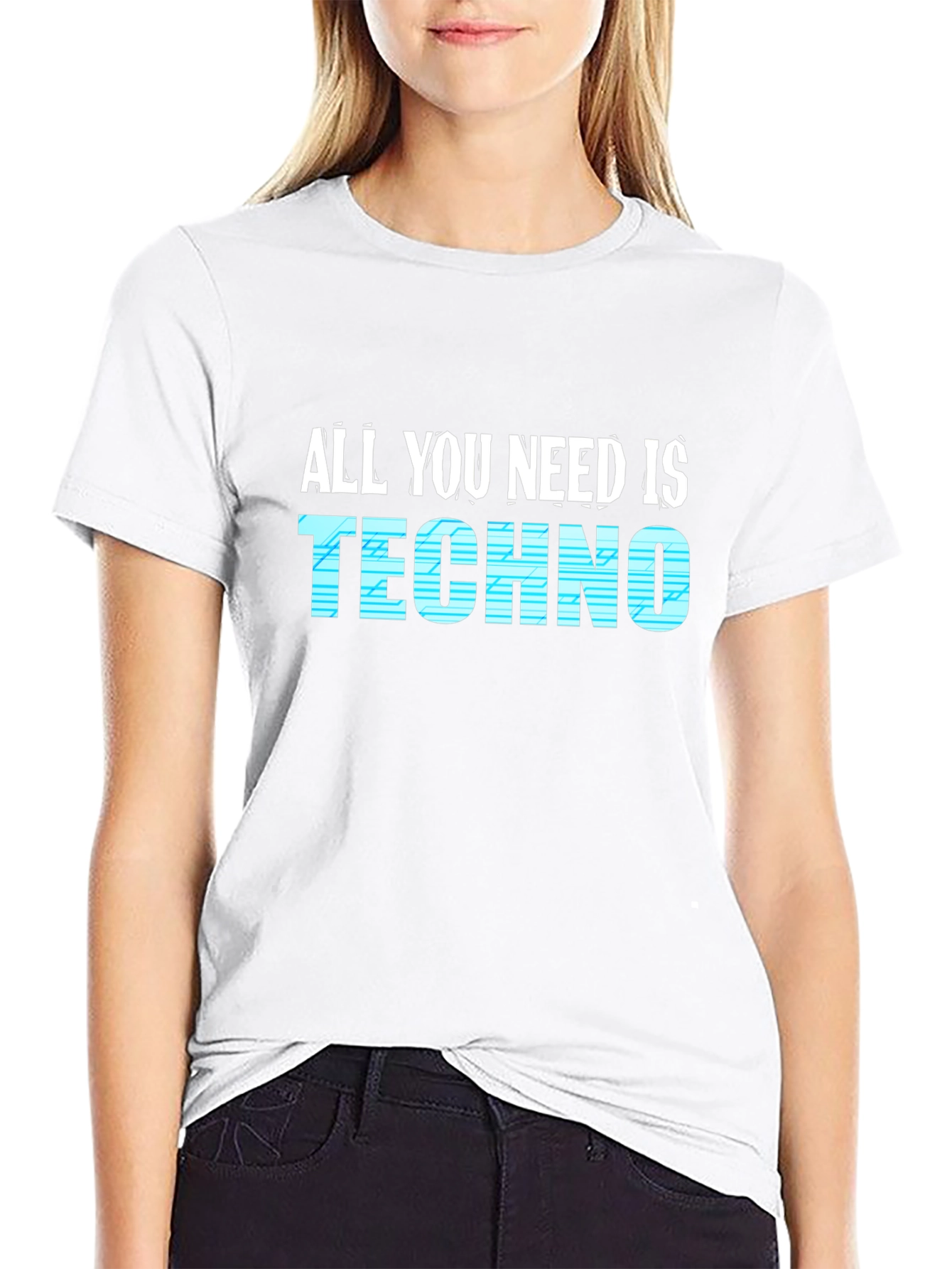 All You Need Is Techno Black T-Shirt