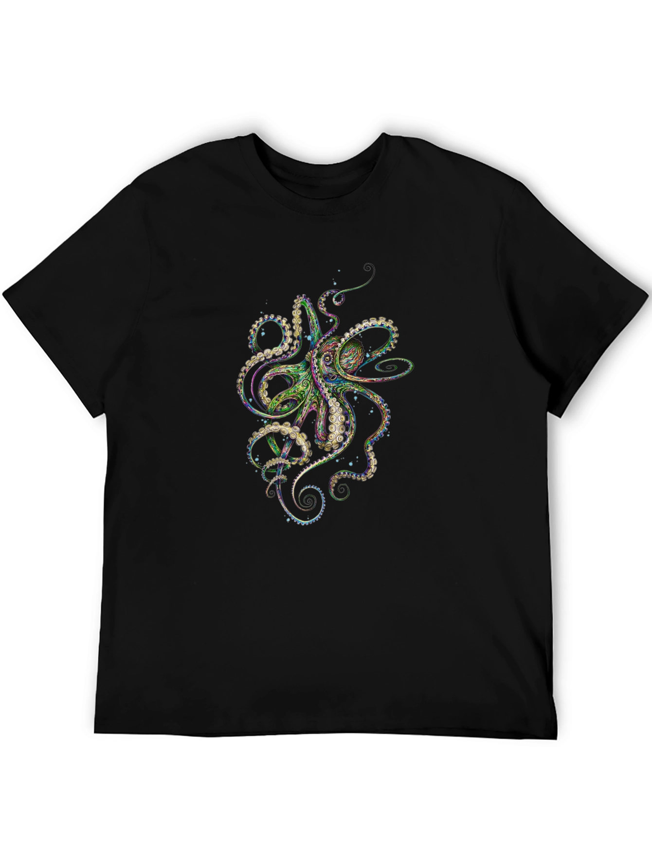 Octopus Graphic Tee - Mens Black T-Shirt