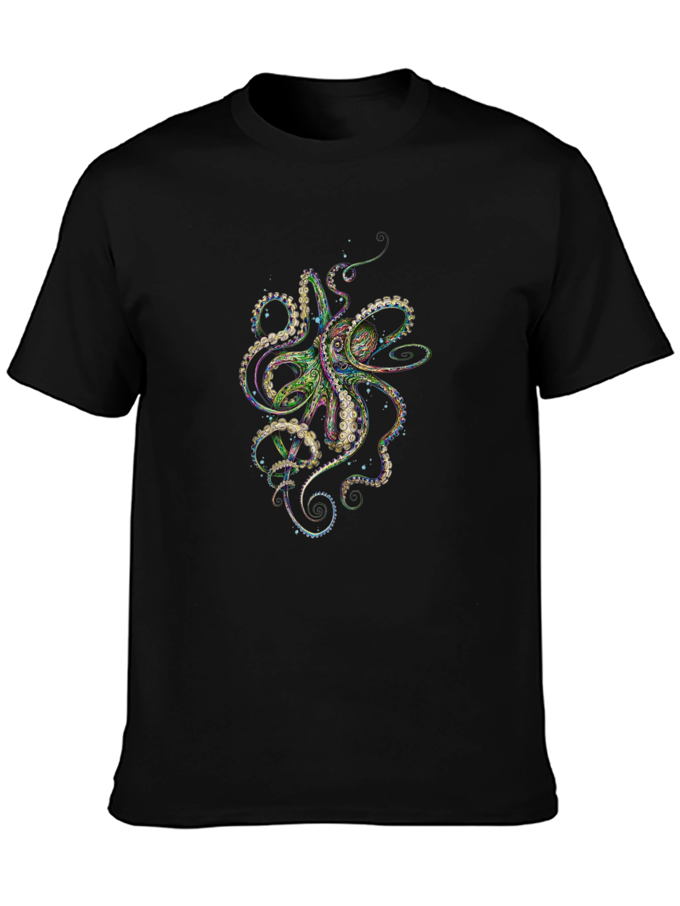 Octopus Graphic Tee - Mens Black T-Shirt