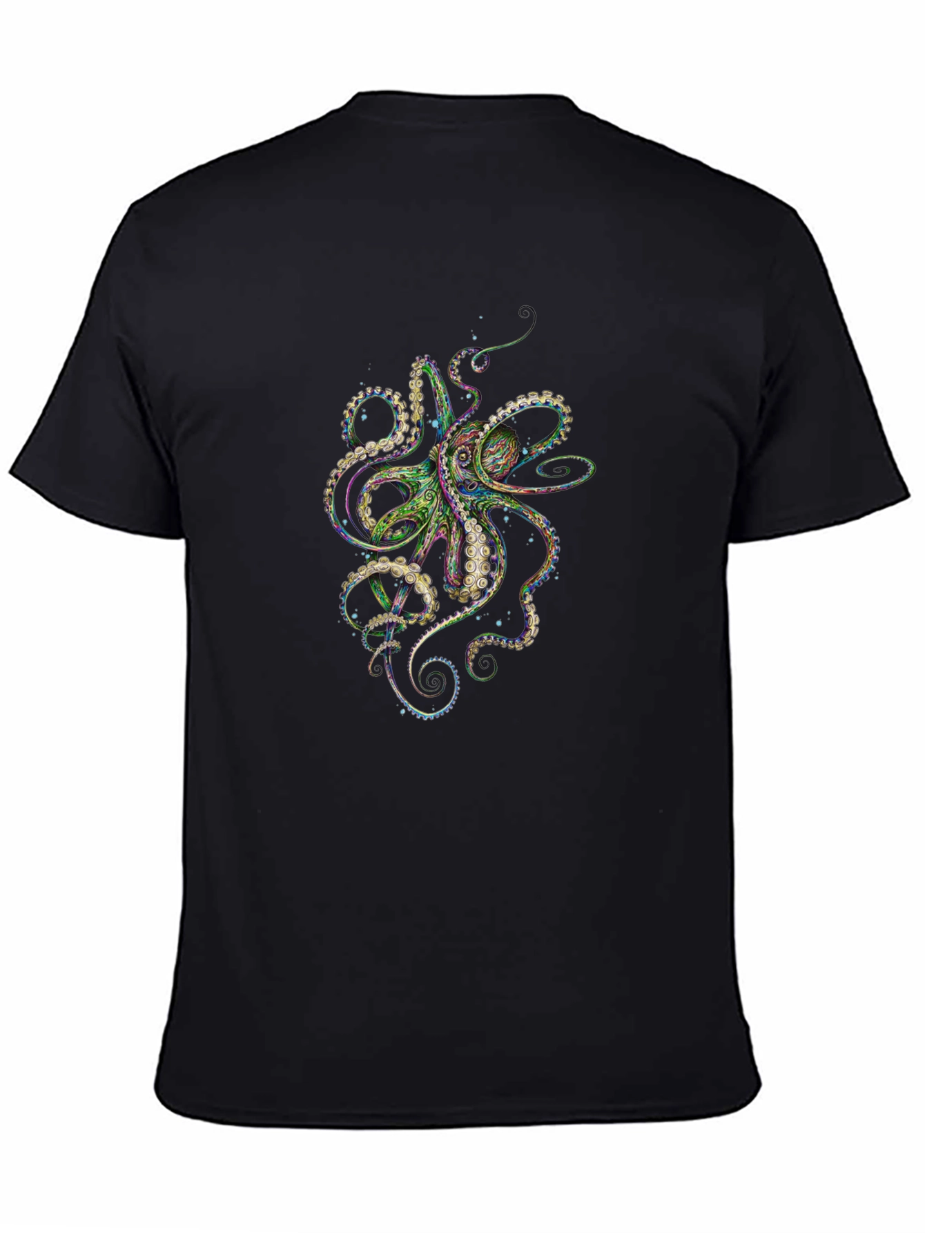 Octopus Graphic Tee - Mens Black T-Shirt
