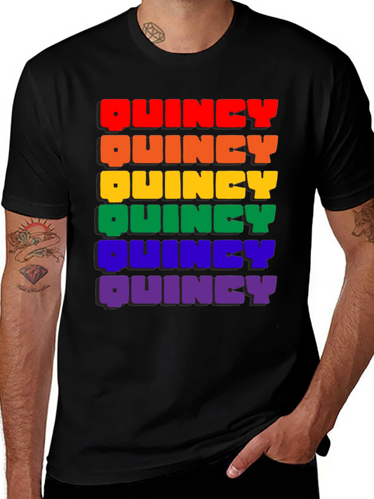 Rainbow Quincy T-Shirt - Pride Colors