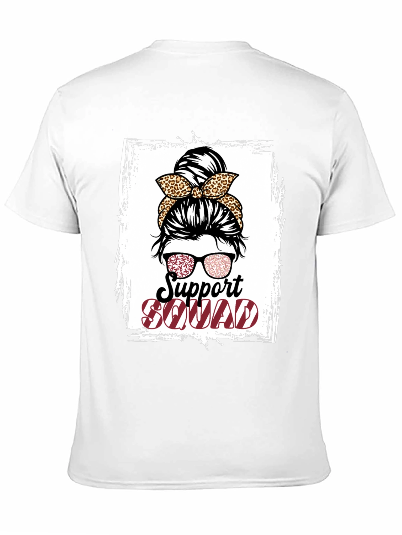 Support Squad Messy Bun T-Shirt