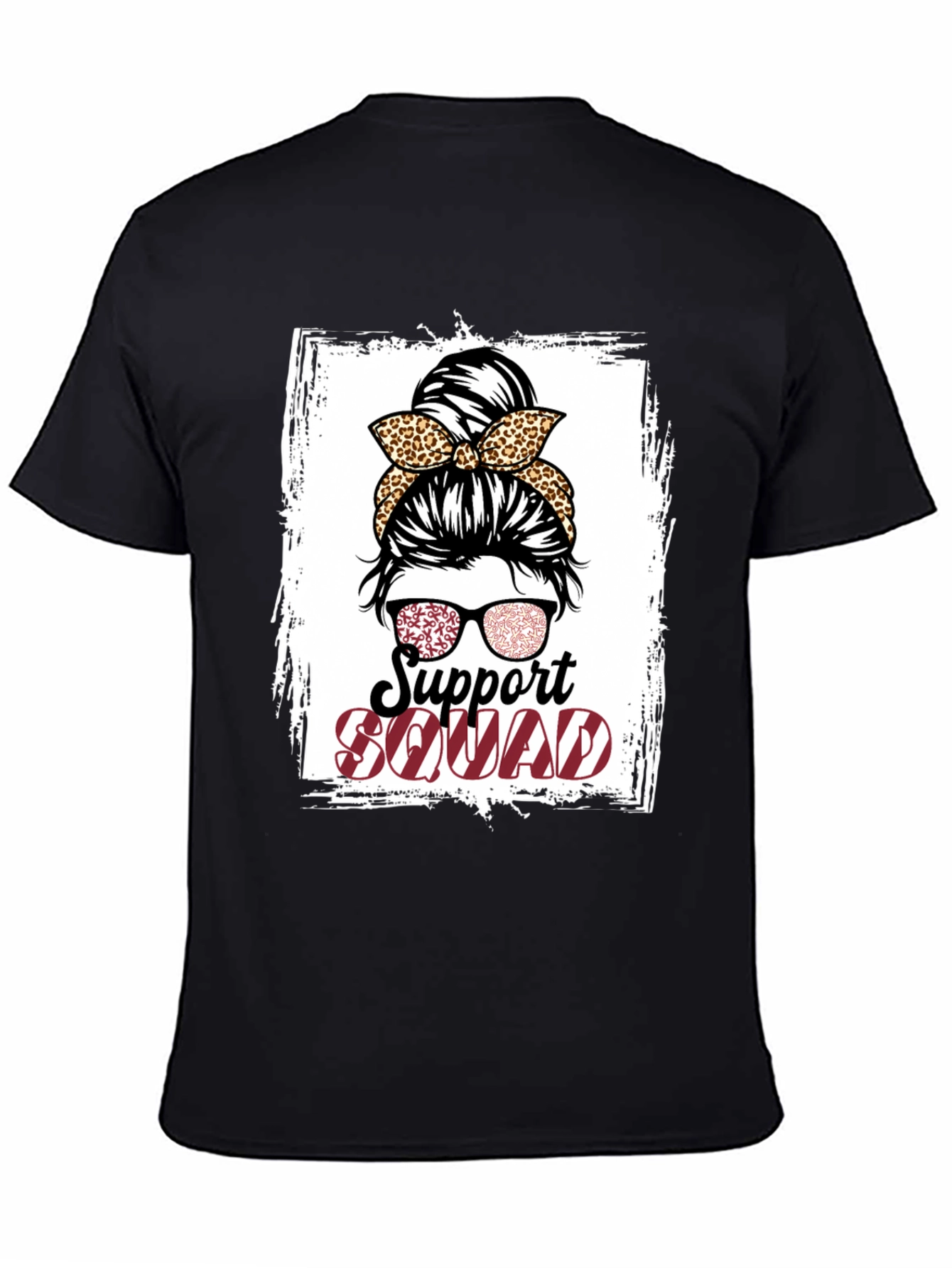 Support Squad Messy Bun T-Shirt