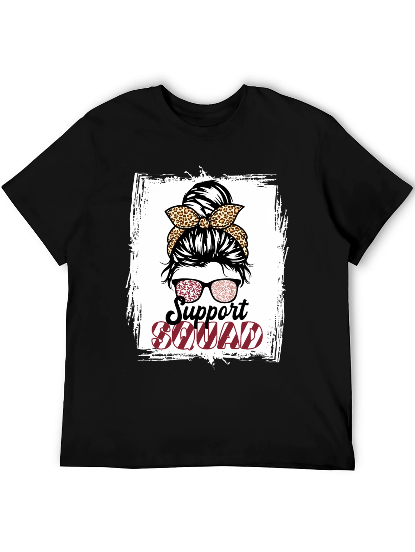 Support Squad Messy Bun T-Shirt