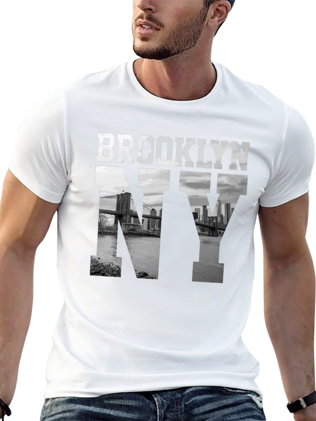 Brooklyn NY Graphic Tee - Black