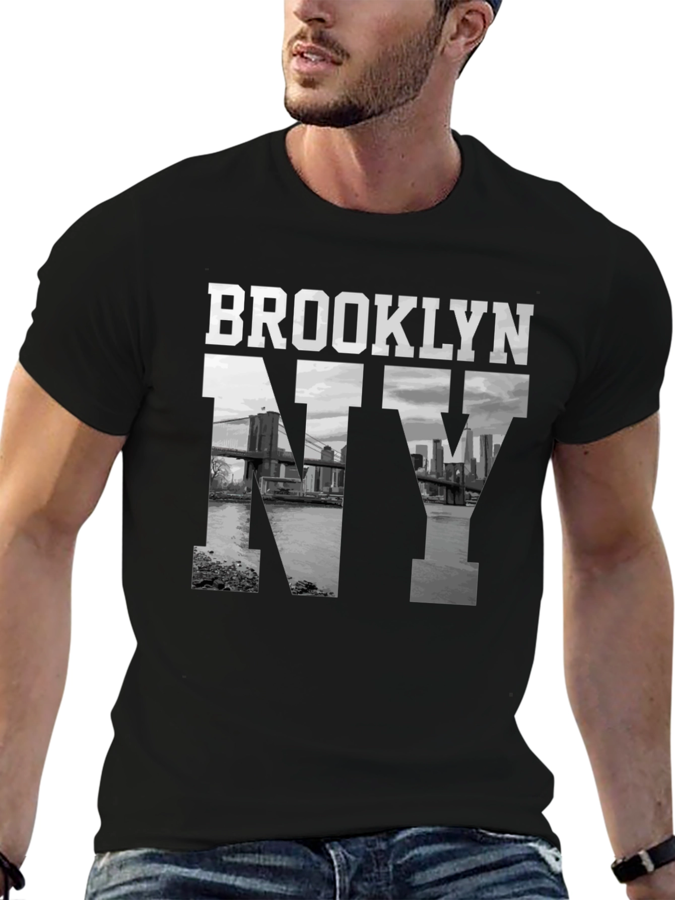 Brooklyn NY Graphic Tee - Black