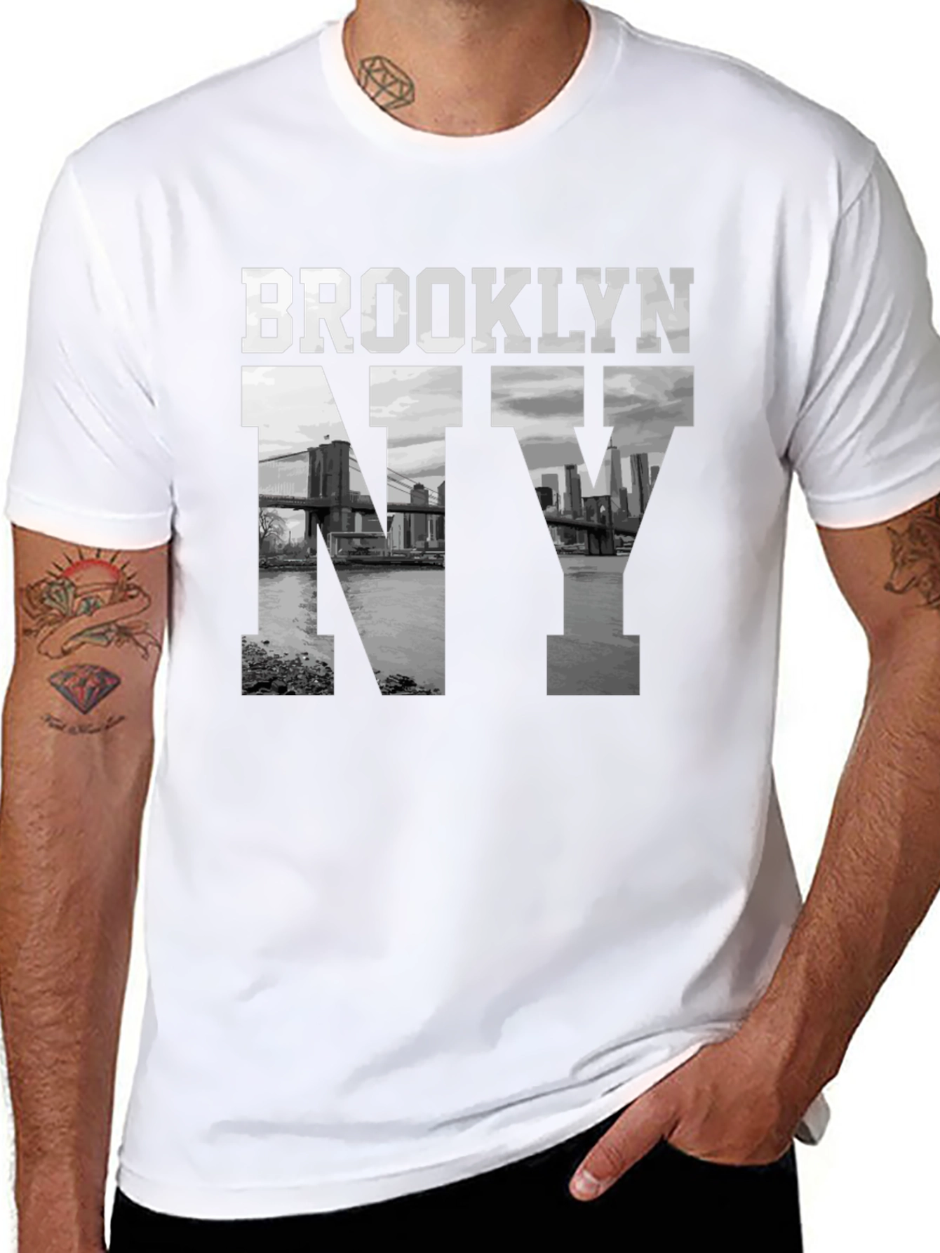 Brooklyn NY Graphic Tee - Black