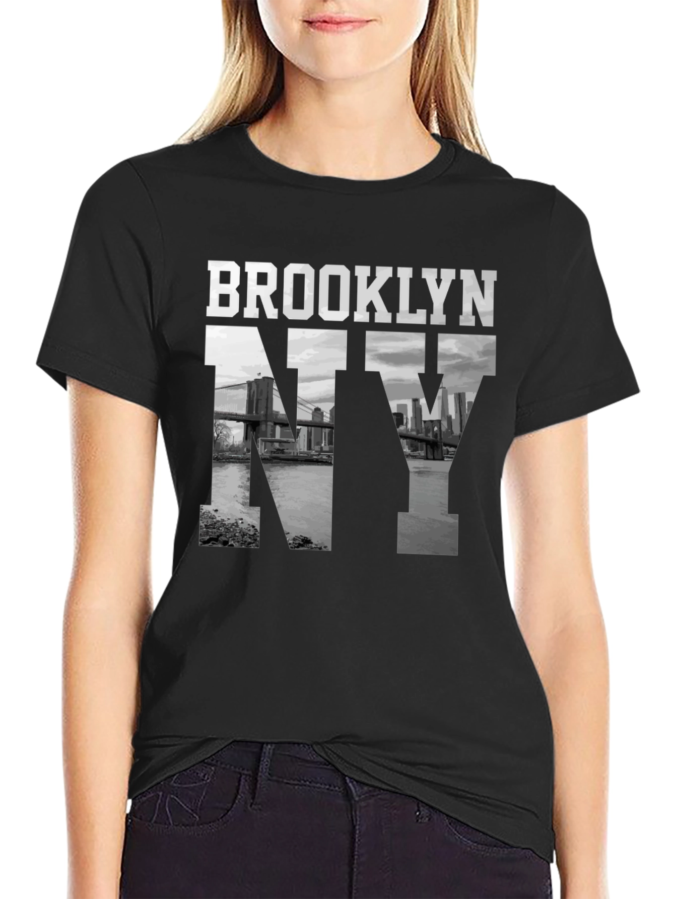 Brooklyn NY Graphic Tee - Black