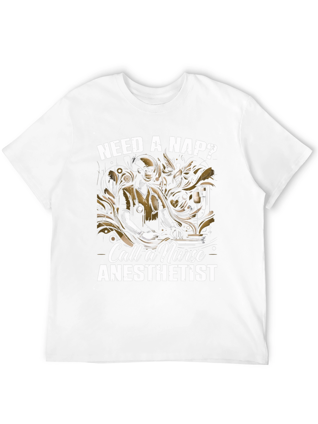 Need a Nap? Nurse Anesthetist Black T-Shirt