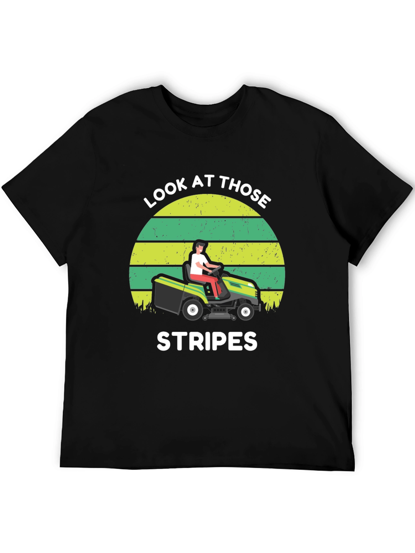 Look At Those Stripes Lawn Mower Graphic T-Shirt