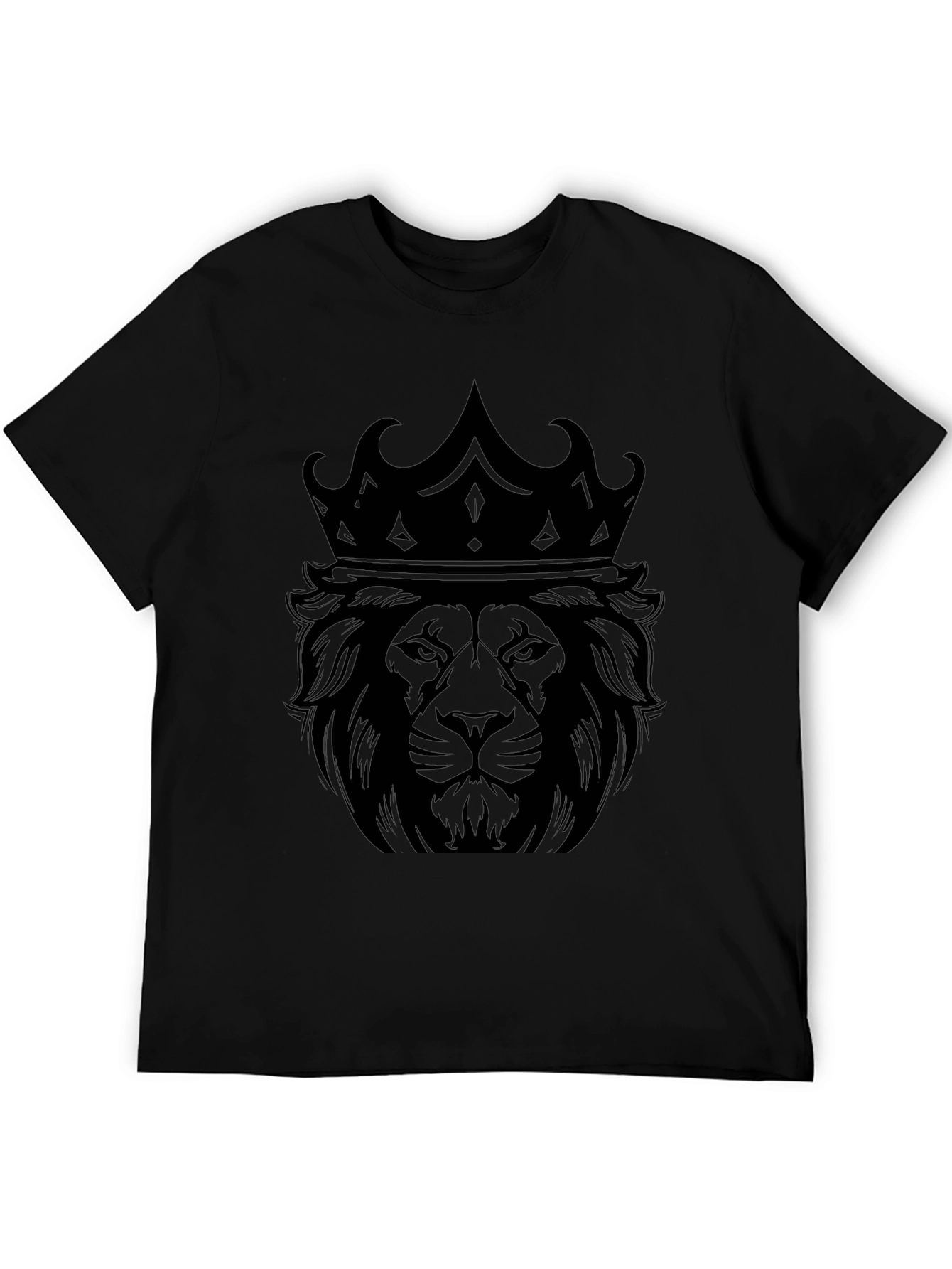 Lion King Graphic Tee - Black Cotton T-Shirt