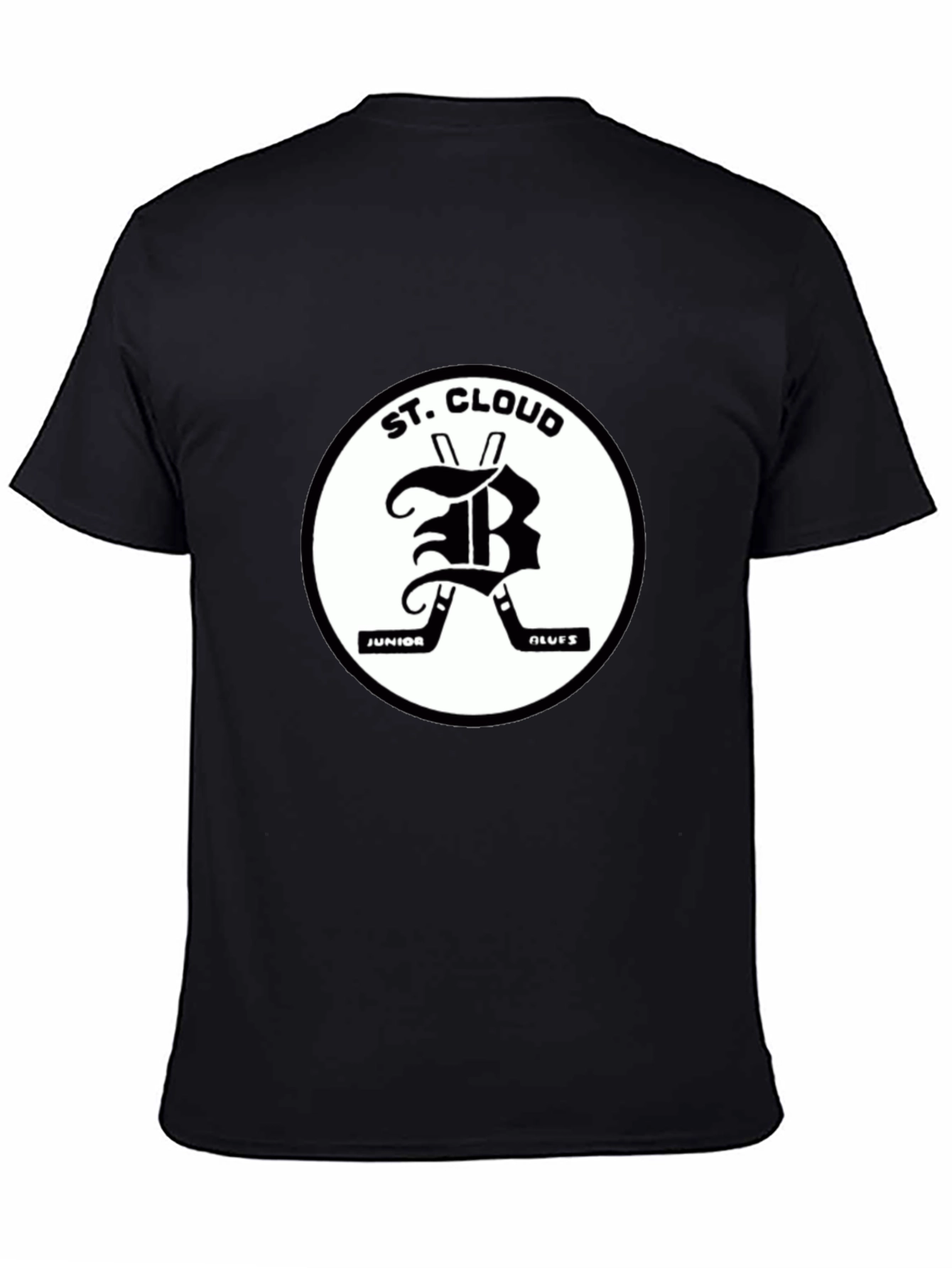 St. Cloud Junior Blues Black T-Shirt