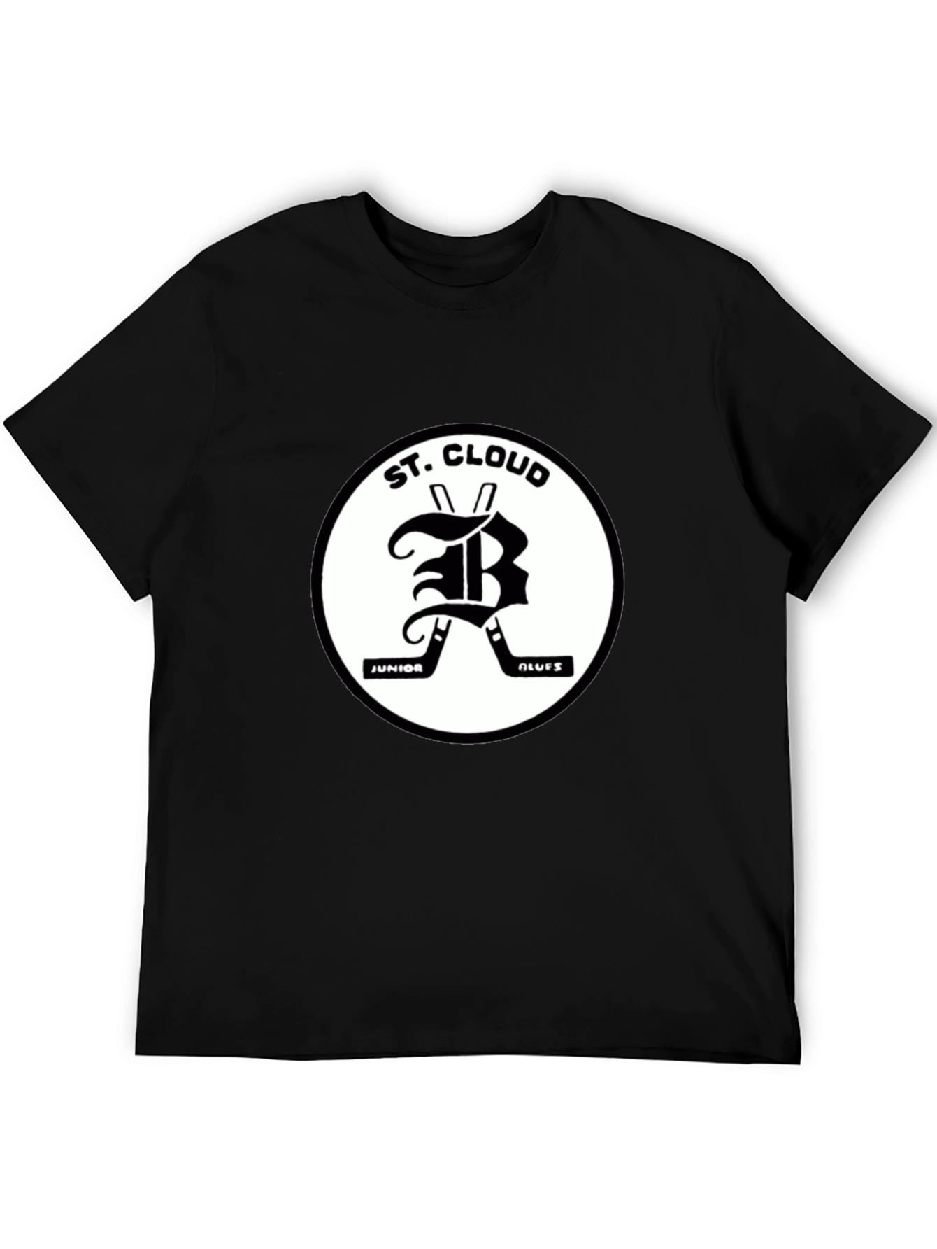 St. Cloud Junior Blues Black T-Shirt