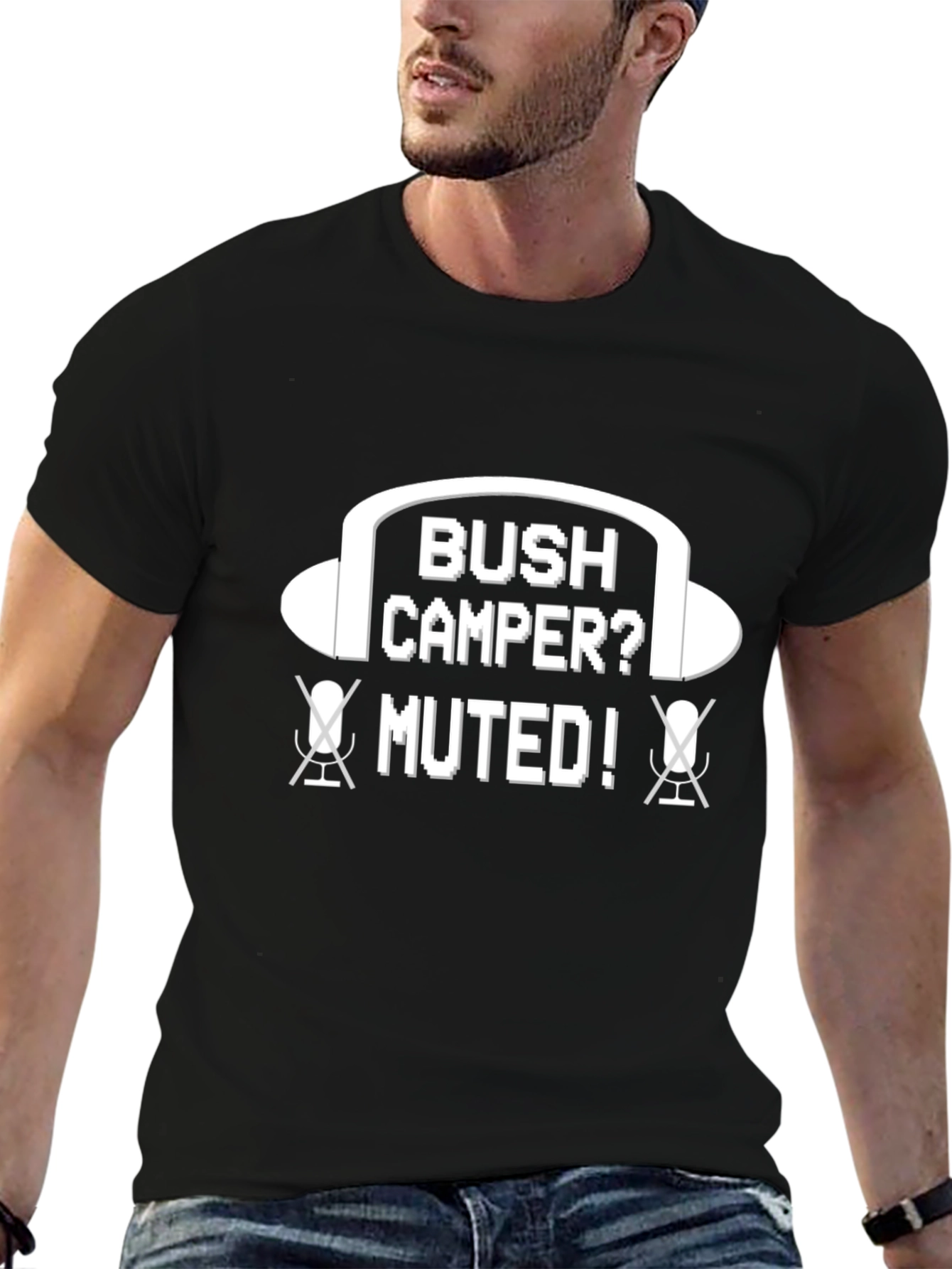 Bush Camper Muted Funny Gaming T-Shirt