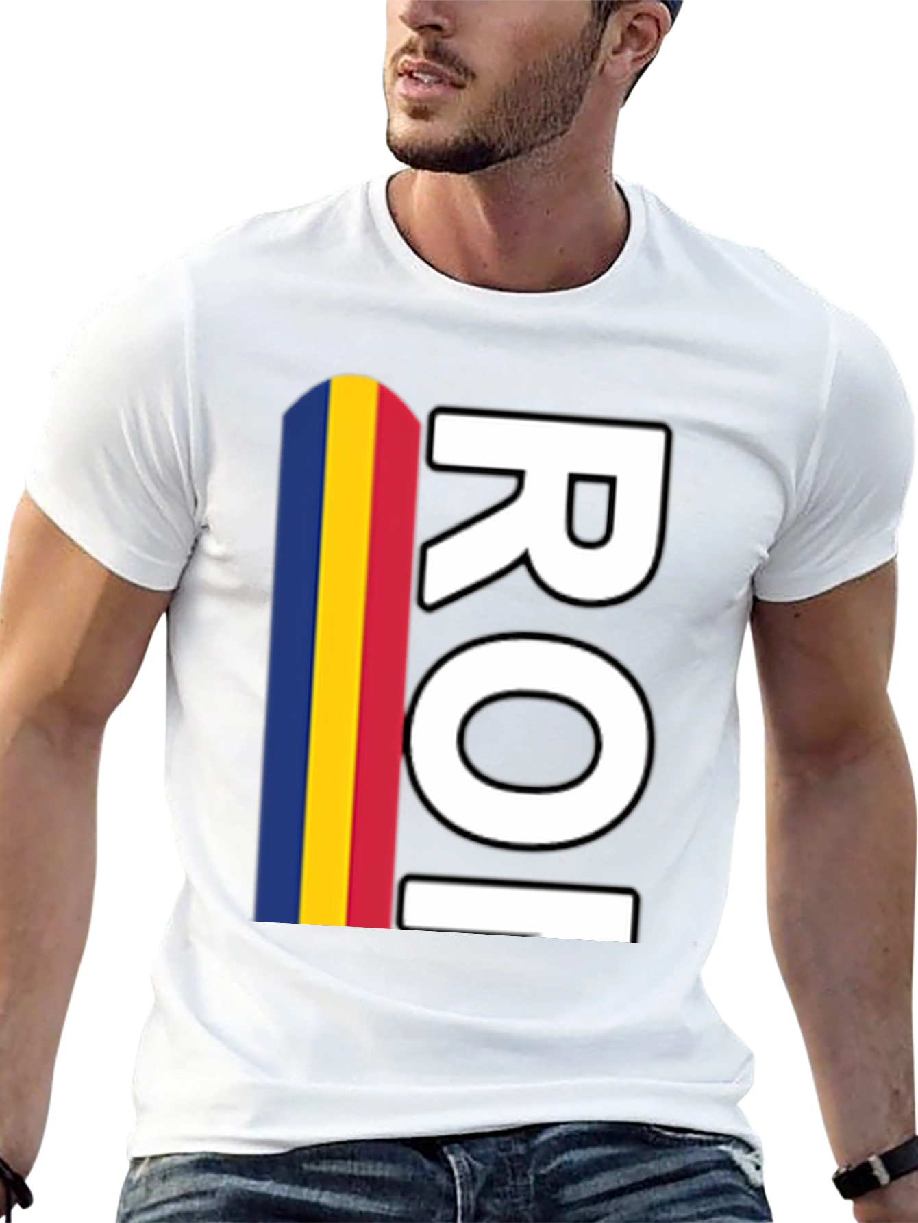 Romania Flag ROI Graphic T-Shirt