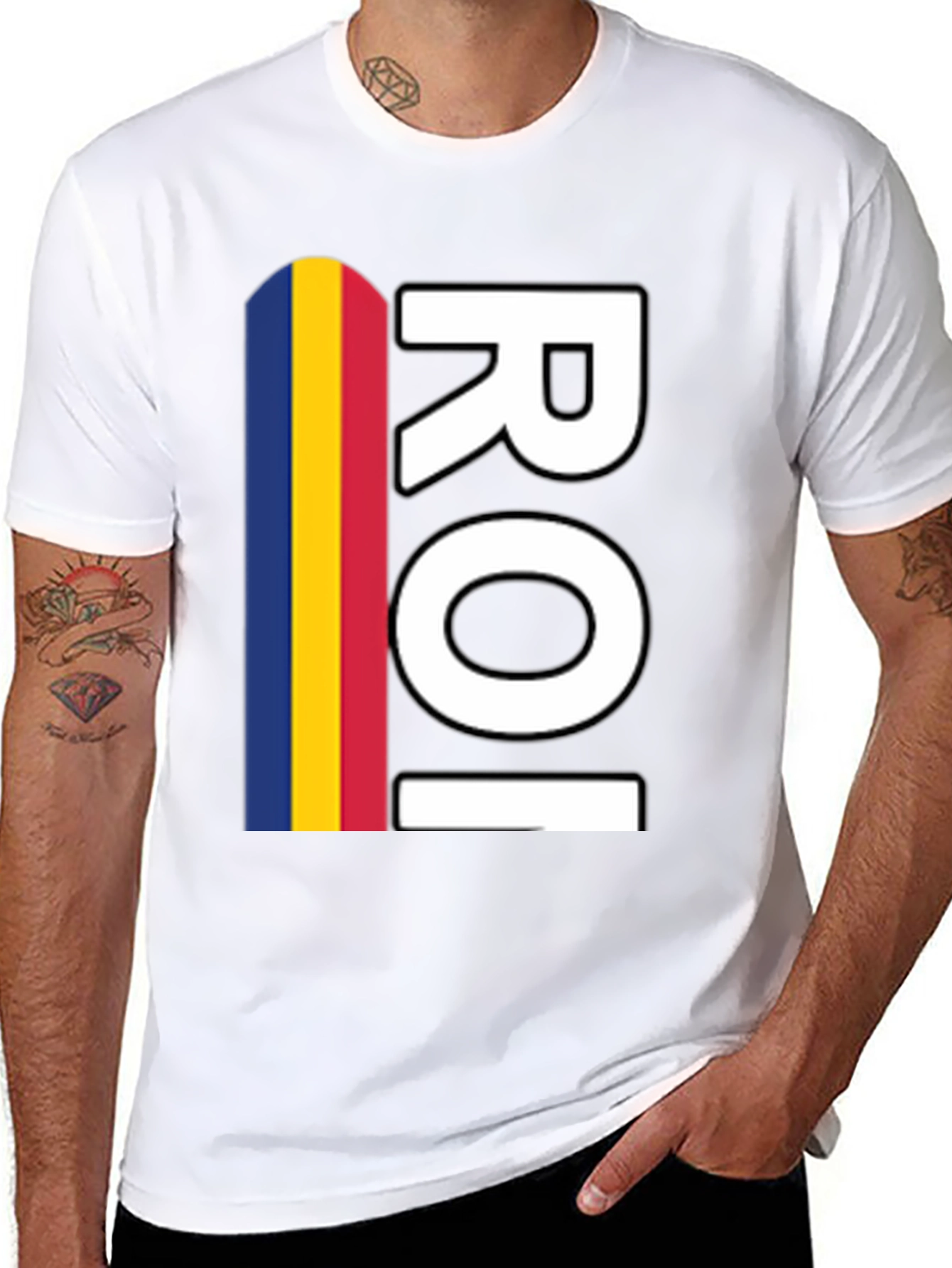 Romania Flag ROI Graphic T-Shirt