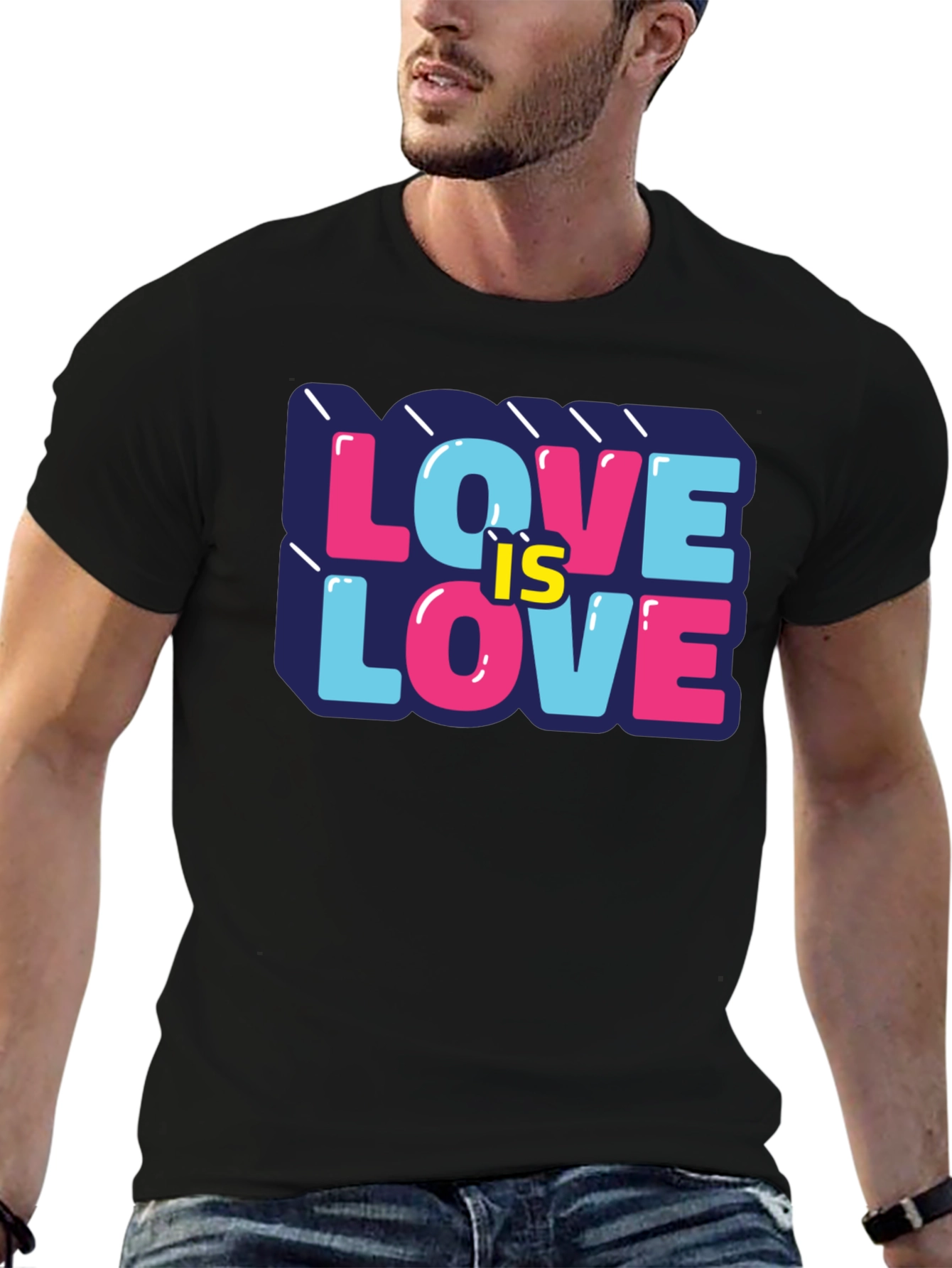 Love is Love Graphic Tee - Black