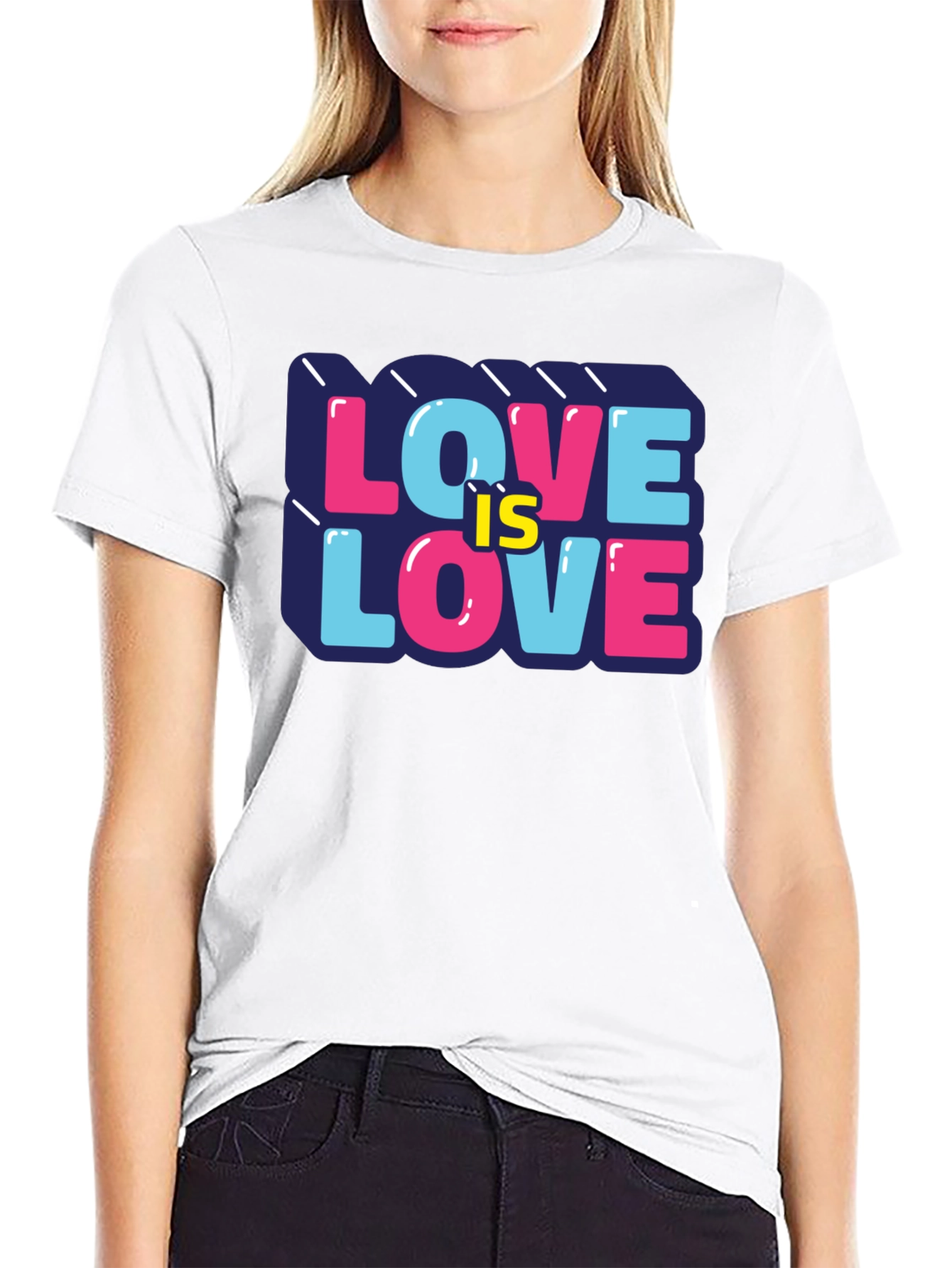 Love is Love Graphic Tee - Black
