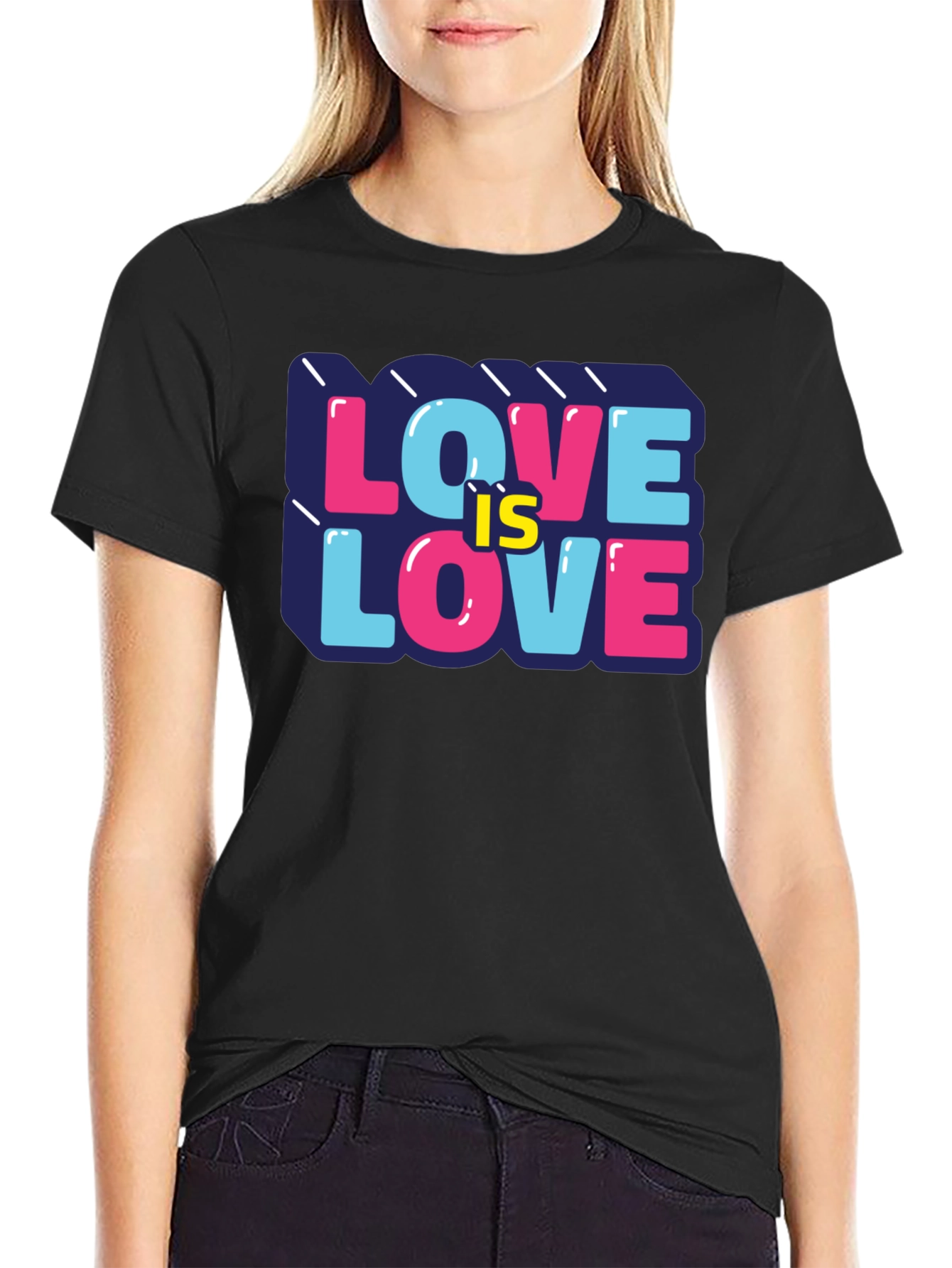 Love is Love Graphic Tee - Black